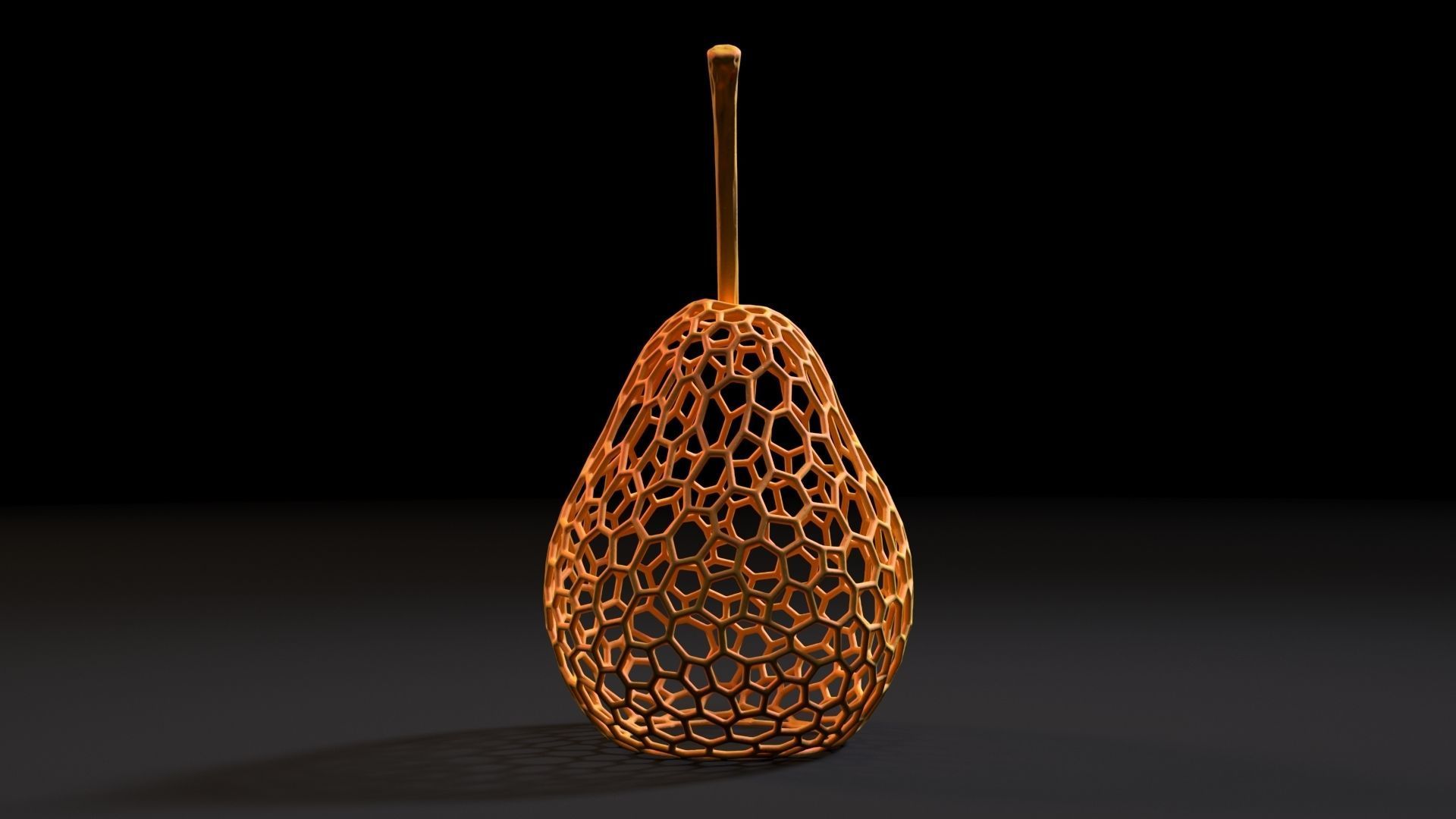 Pear lamp 3D print model_7