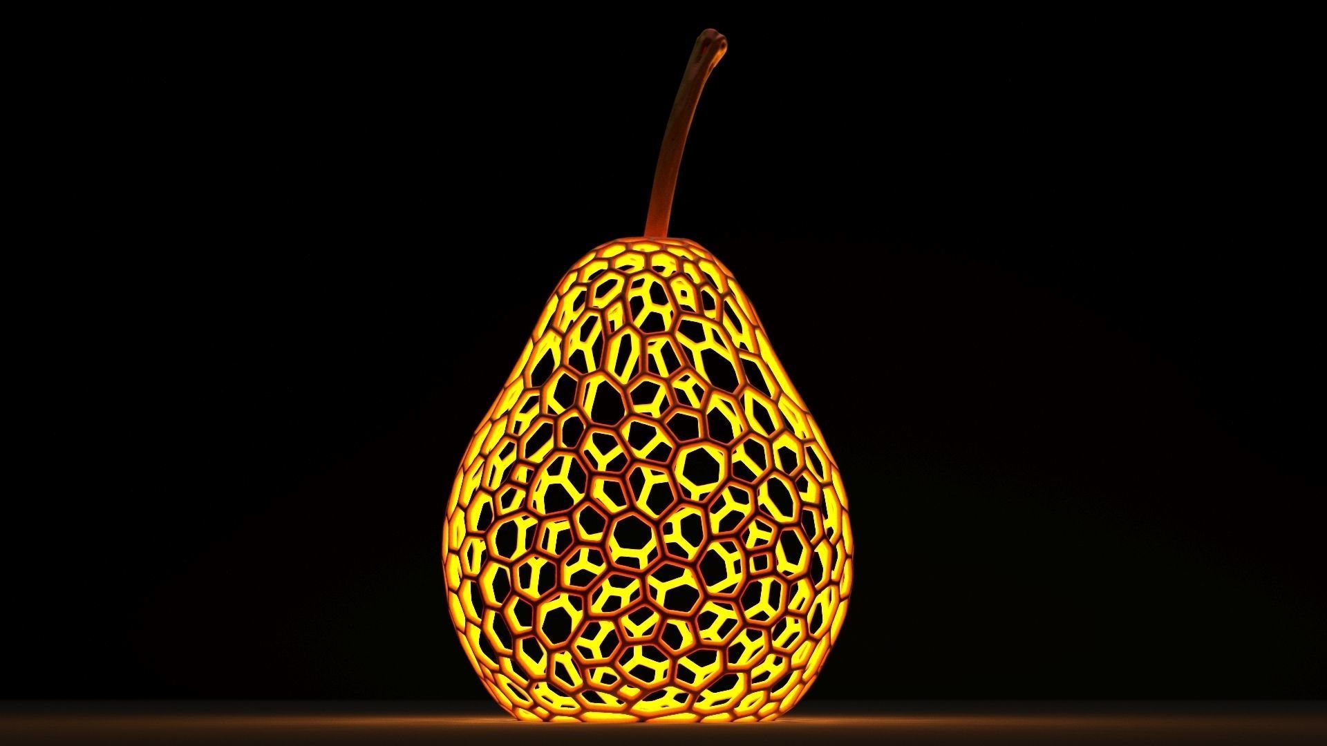 Pear lamp 3D print model_18