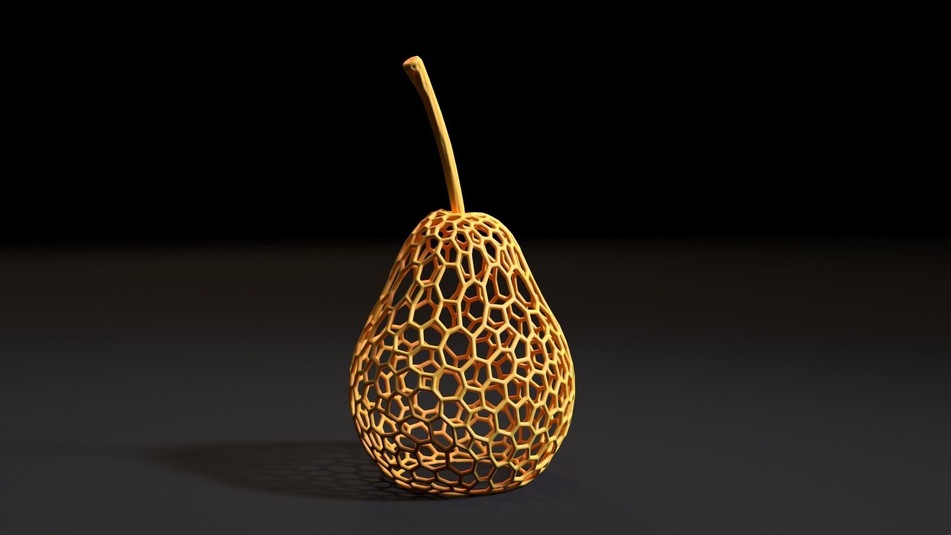 Pear lamp 3D print model_9