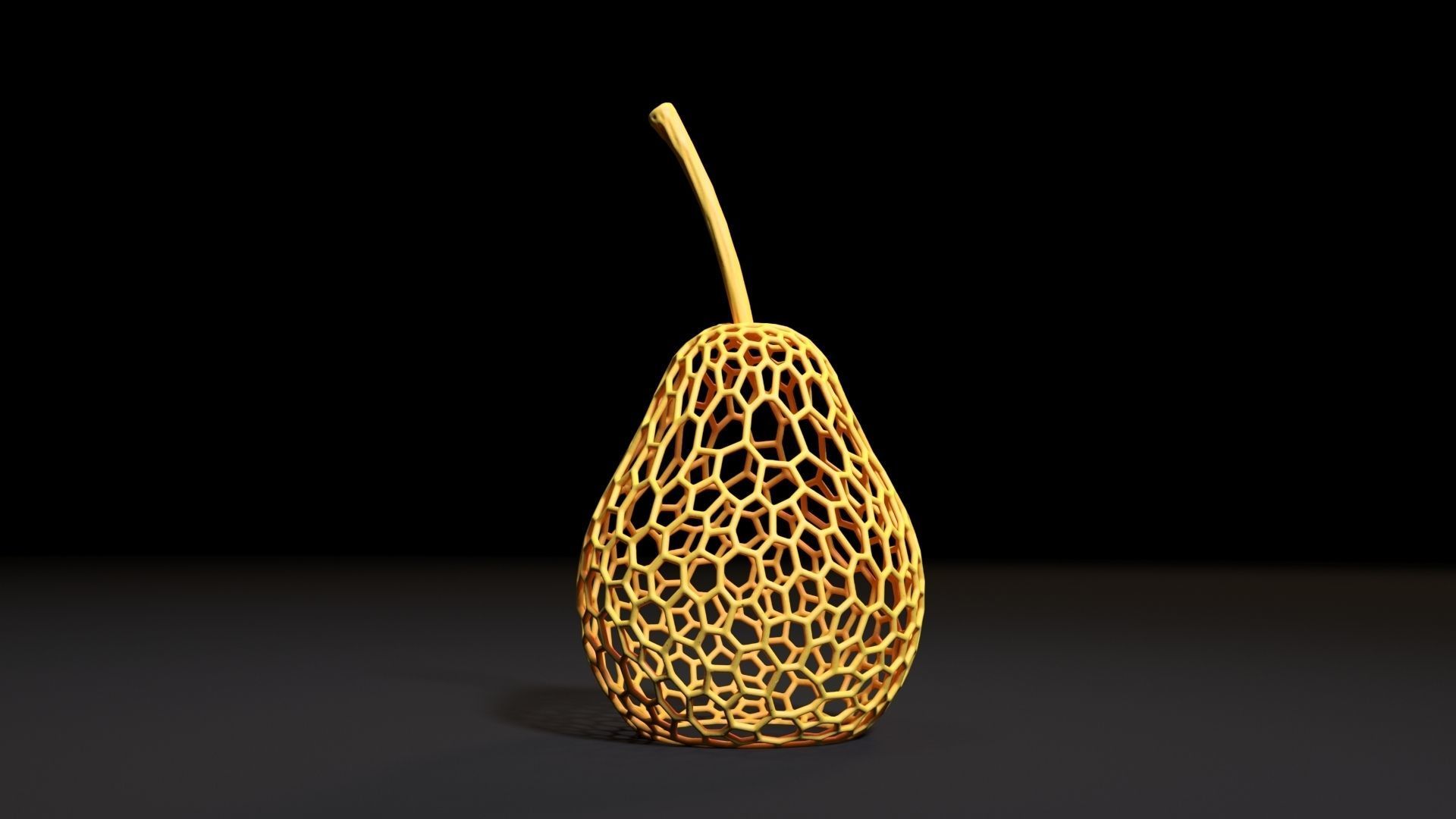 Pear lamp 3D print model_11