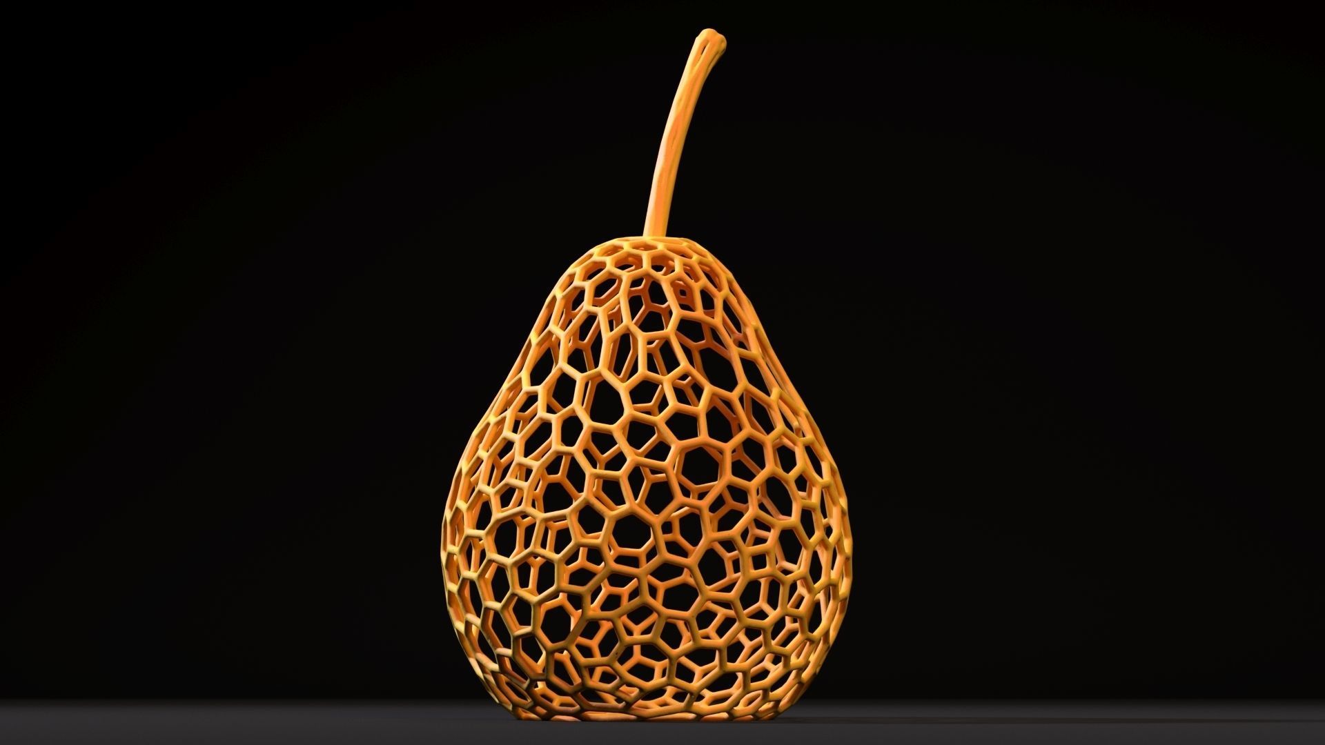 Pear lamp 3D print model_19