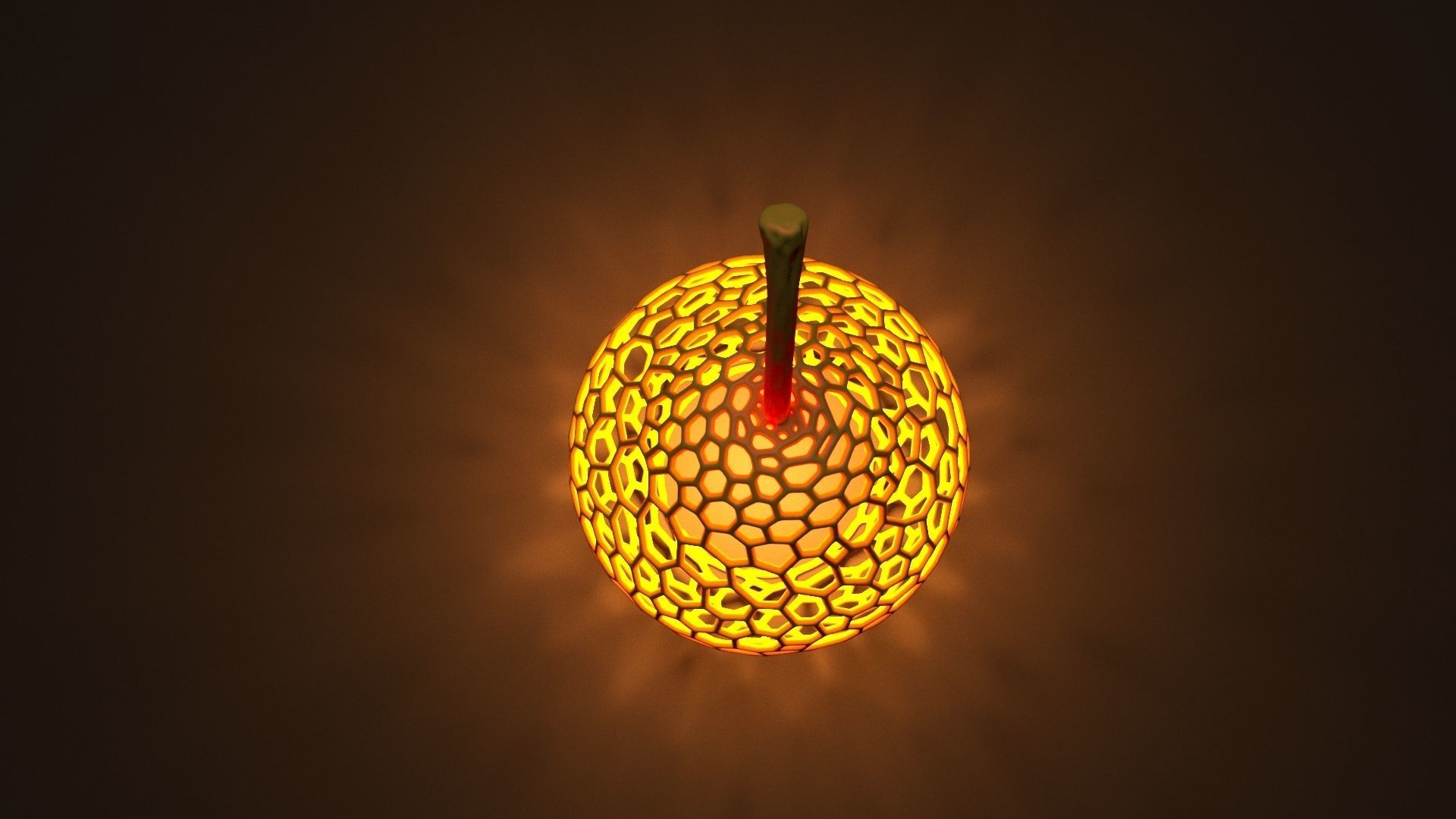 Pear lamp 3D print model_16