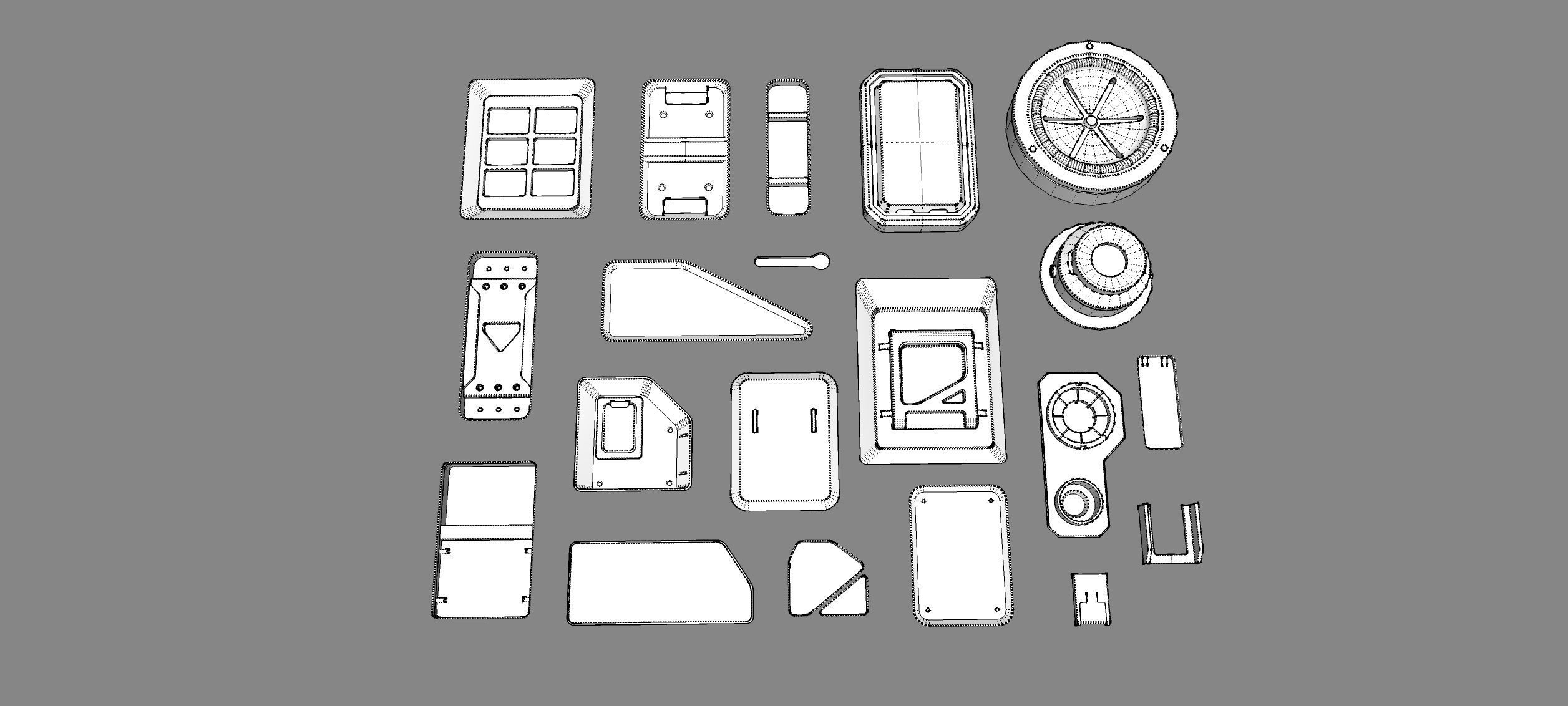 Sci fi trim sheets 3 3D model_22