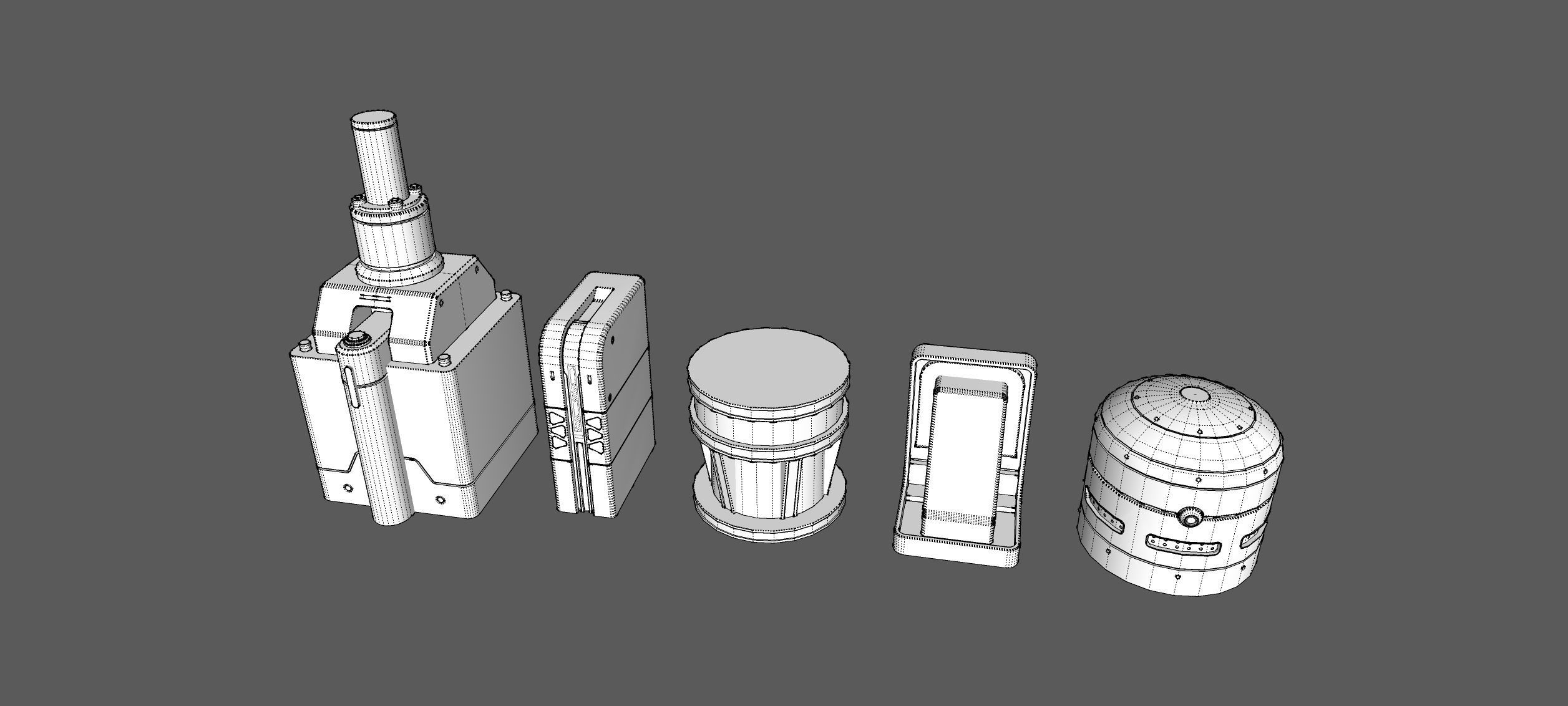 Sci fi trim sheets 3 3D model_26