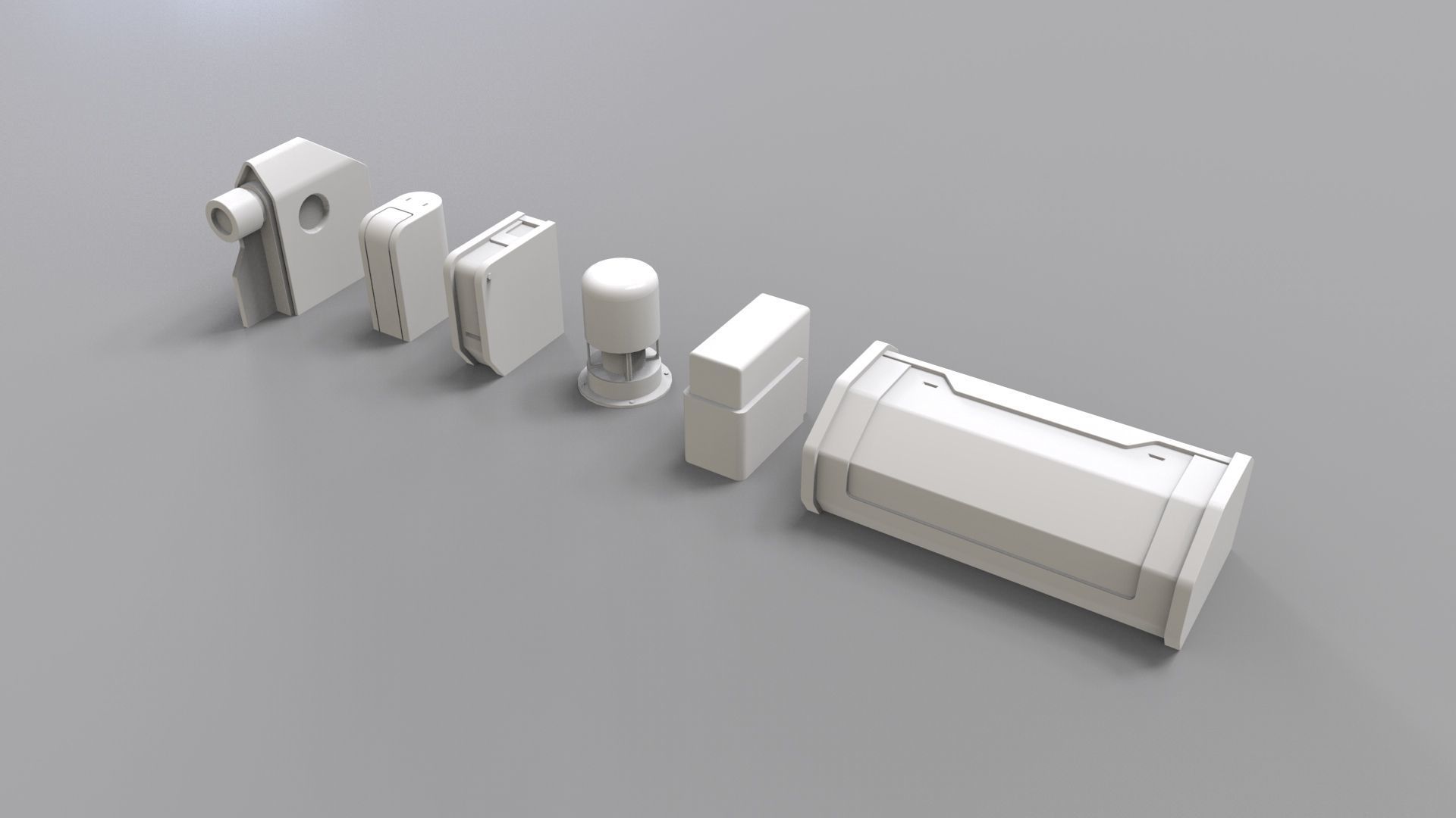 Sci fi trim sheets 3 3D model_13