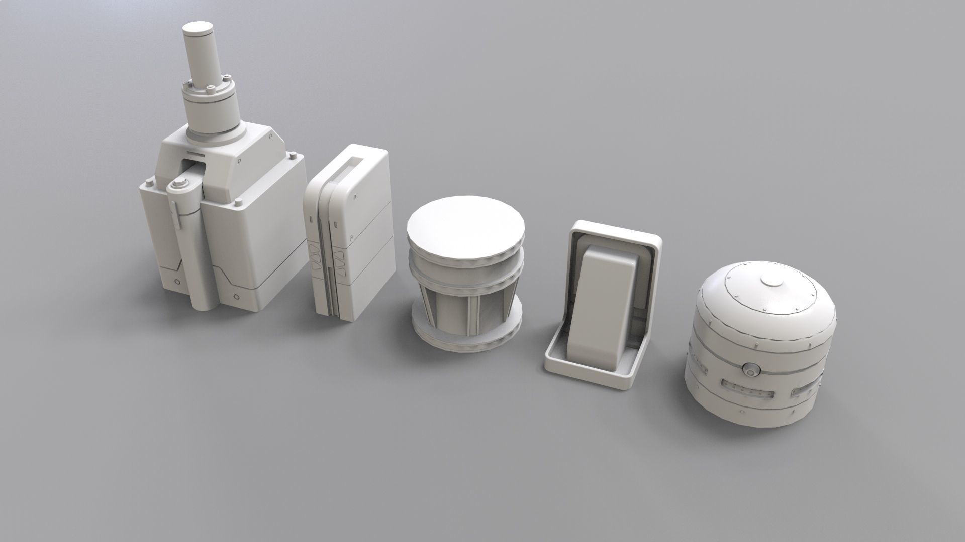 Sci fi trim sheets 3 3D model_11