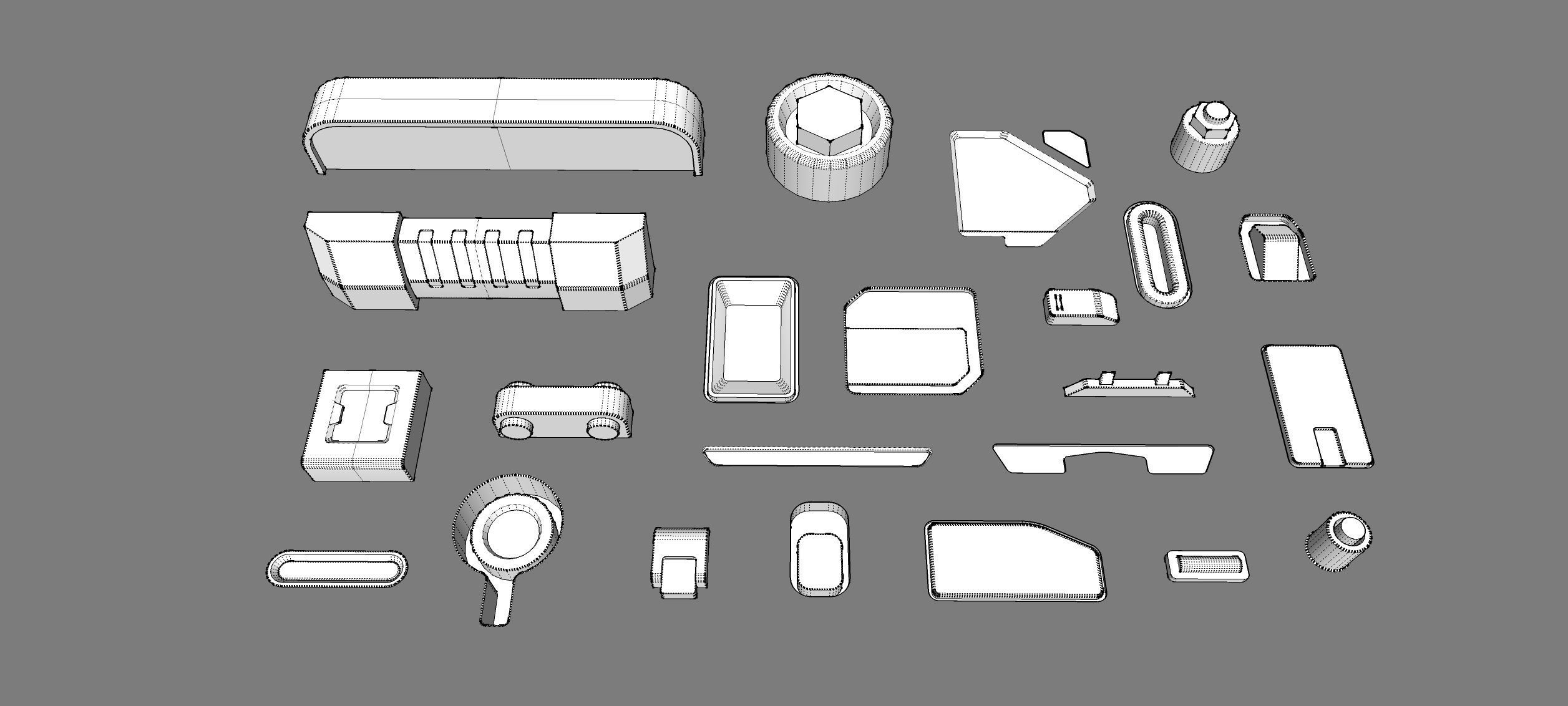 Sci fi trim sheets 3 3D model_30