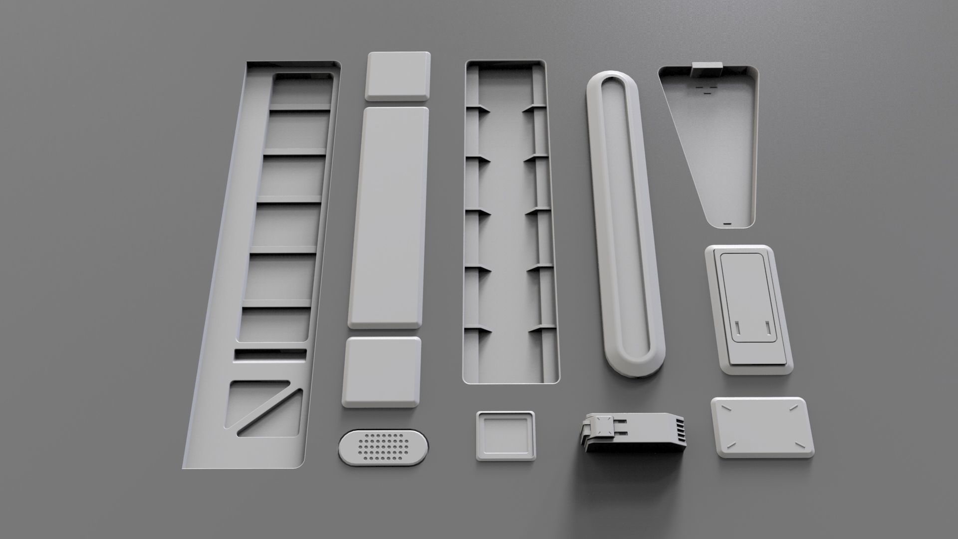 Sci fi trim sheets 3 3D model_5