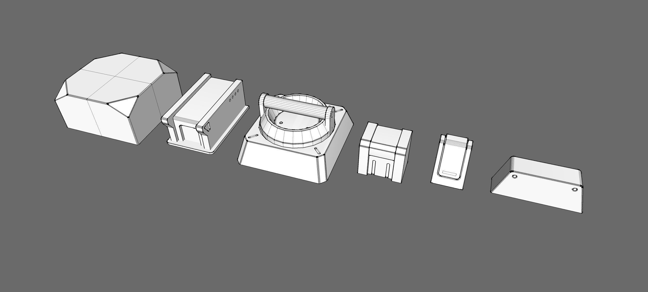 Sci fi trim sheets 3 3D model_29