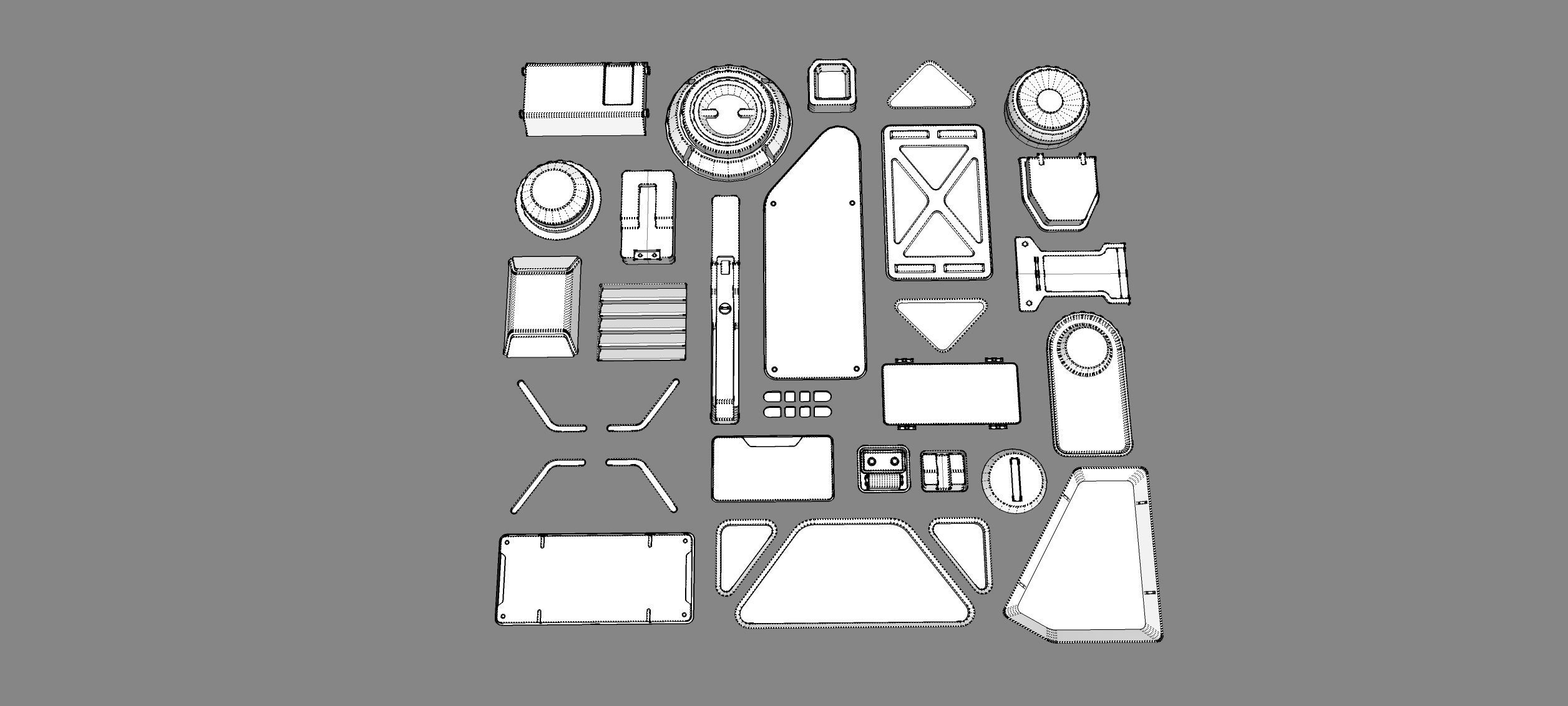 Sci fi trim sheets 3 3D model_21