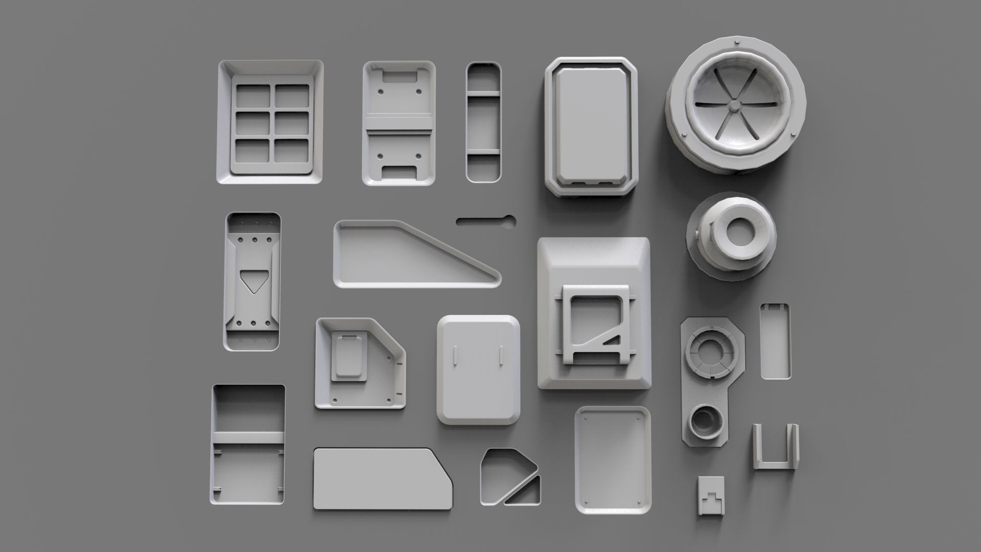 Sci fi trim sheets 3 3D model_7