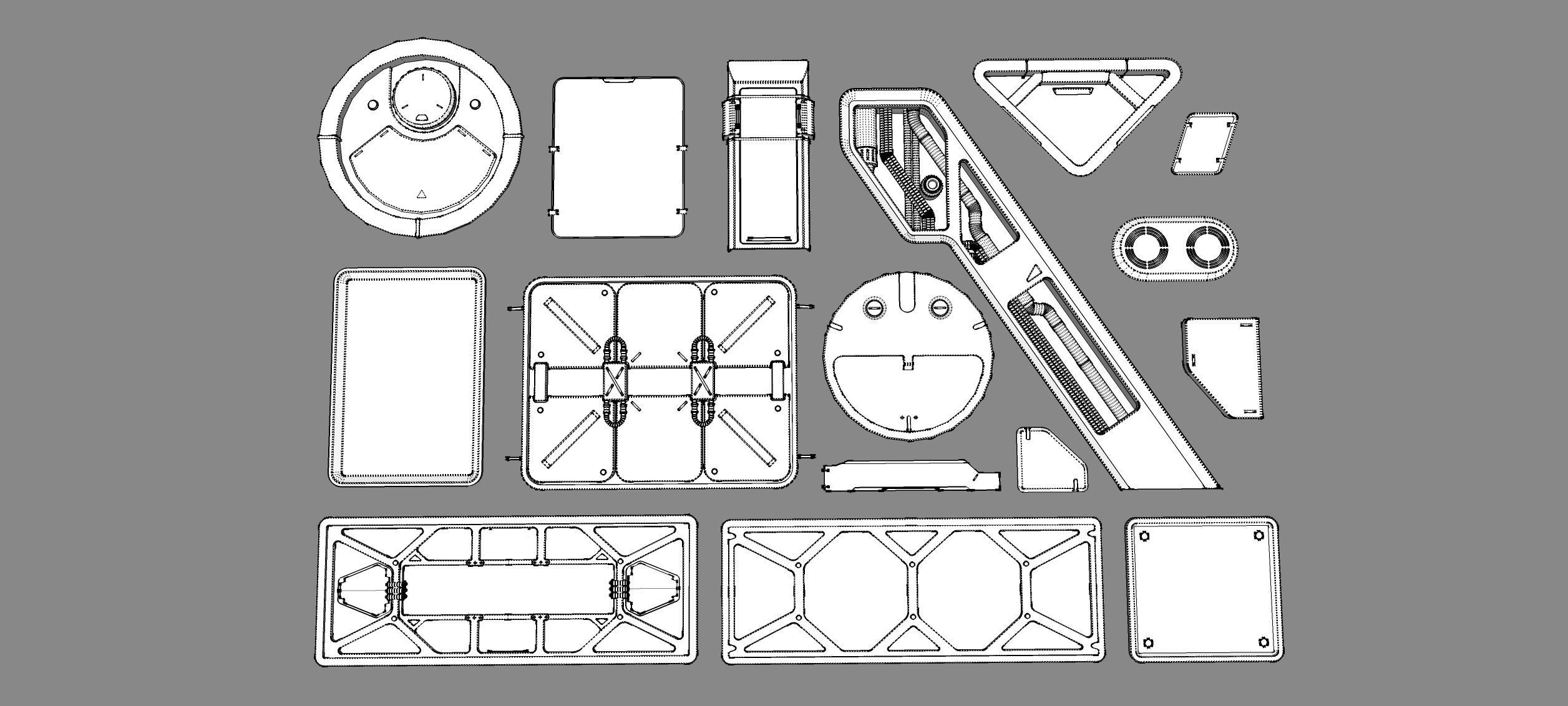 Sci fi trim sheets 3 3D model_16