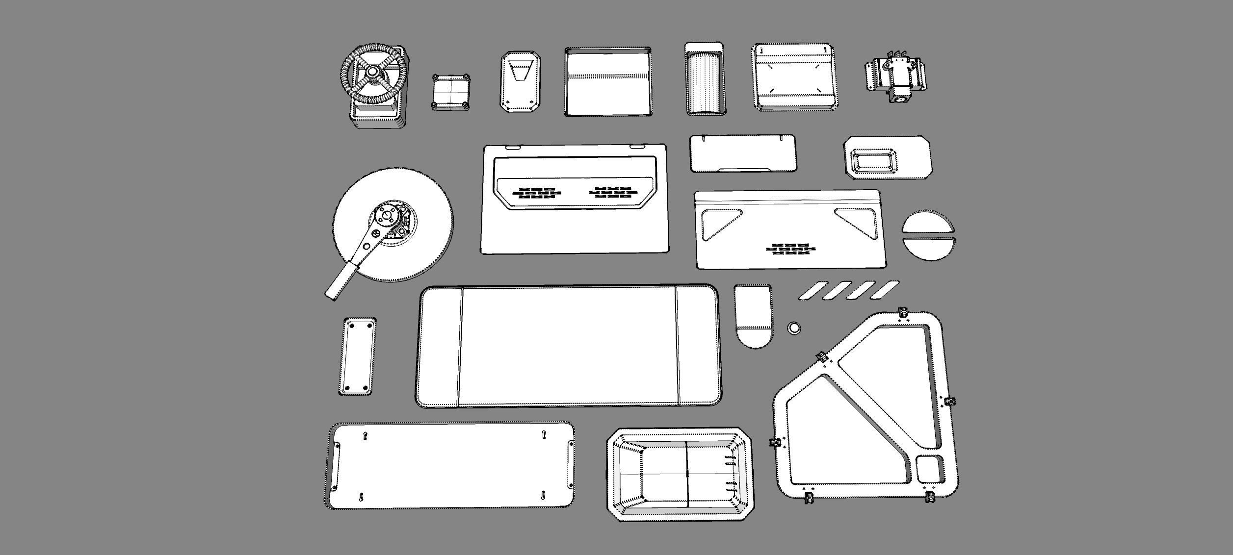 Sci fi trim sheets 3 3D model_25