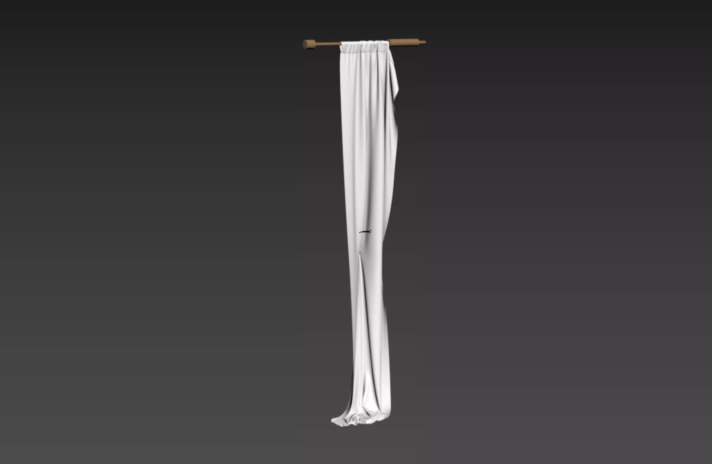 Curtain 3D model_0