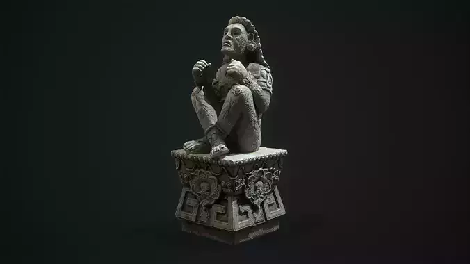 Statue Aztec Xochipilli God of art