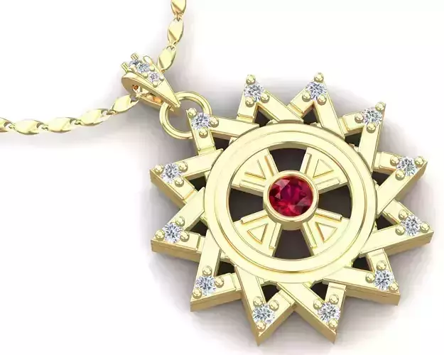 Star Diamonds Pendant 3D print model