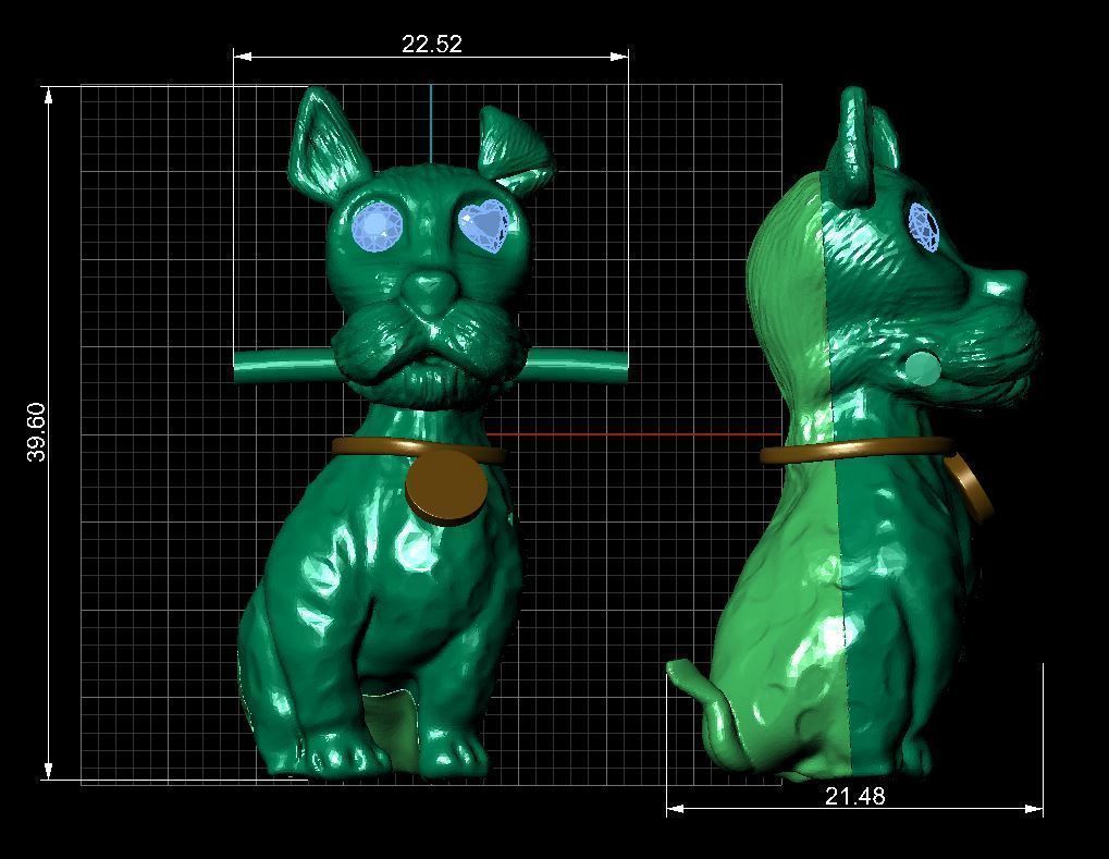  3D dog model 3D print model_5