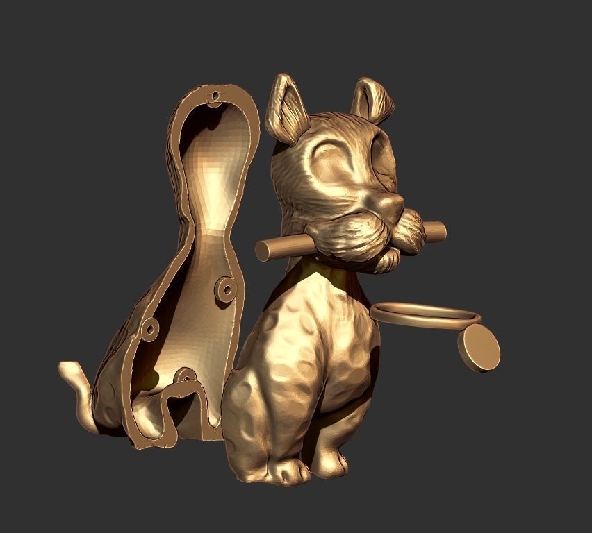  3D dog model 3D print model_1