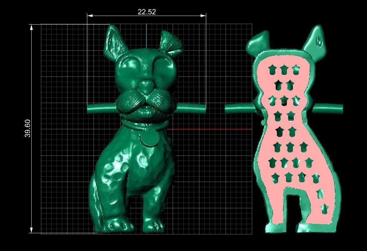  3D dog model 3D print model_6