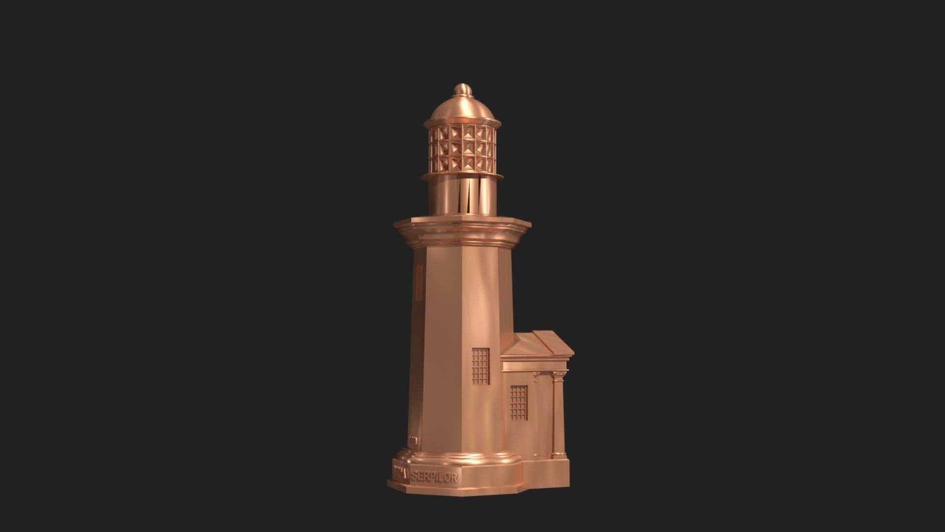 LIGHTHOUSE OF SNAKE ISLAND 3D print model_3