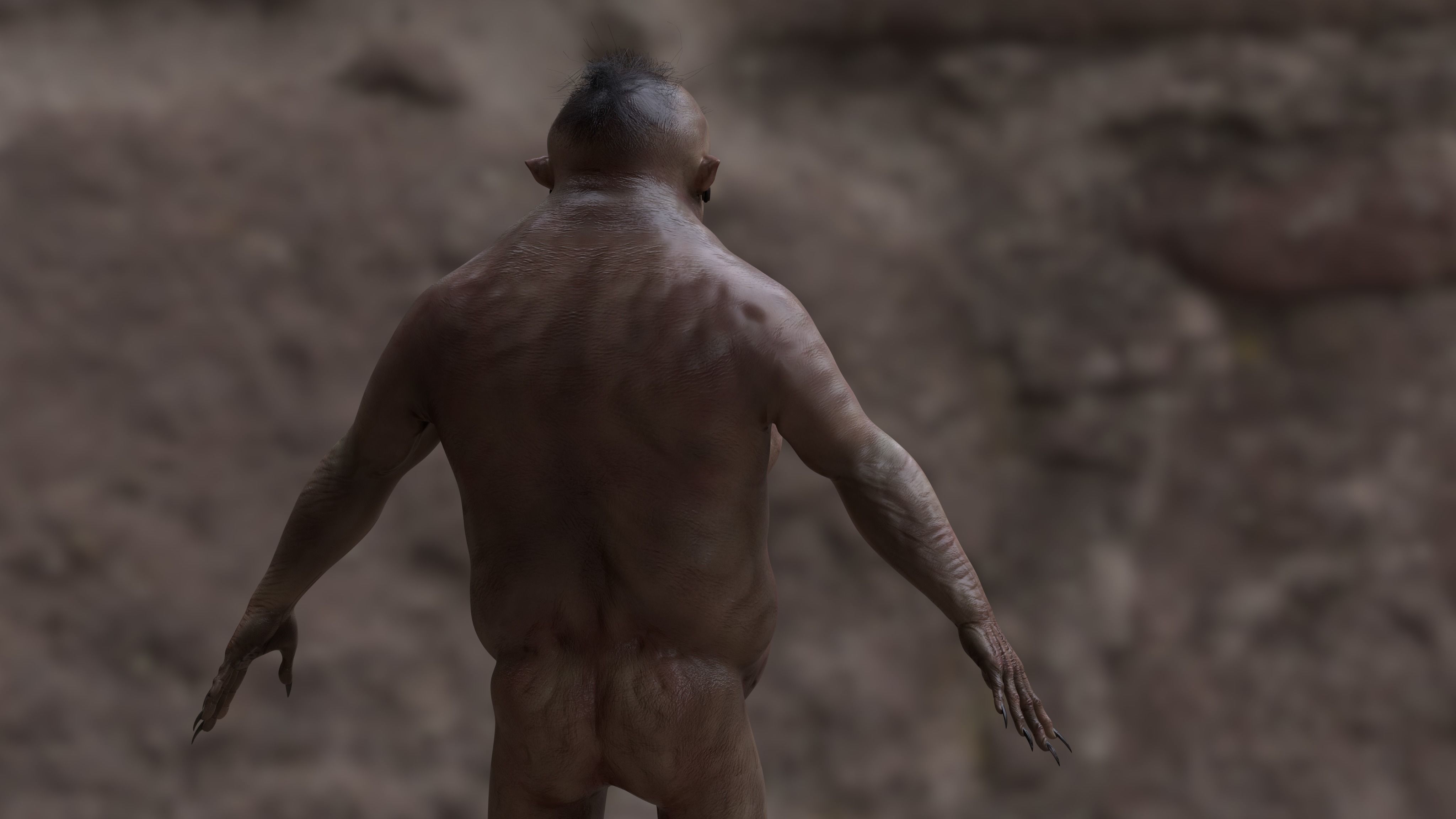 THE WITCH OF THE FOREST Low-poly 3D model_10