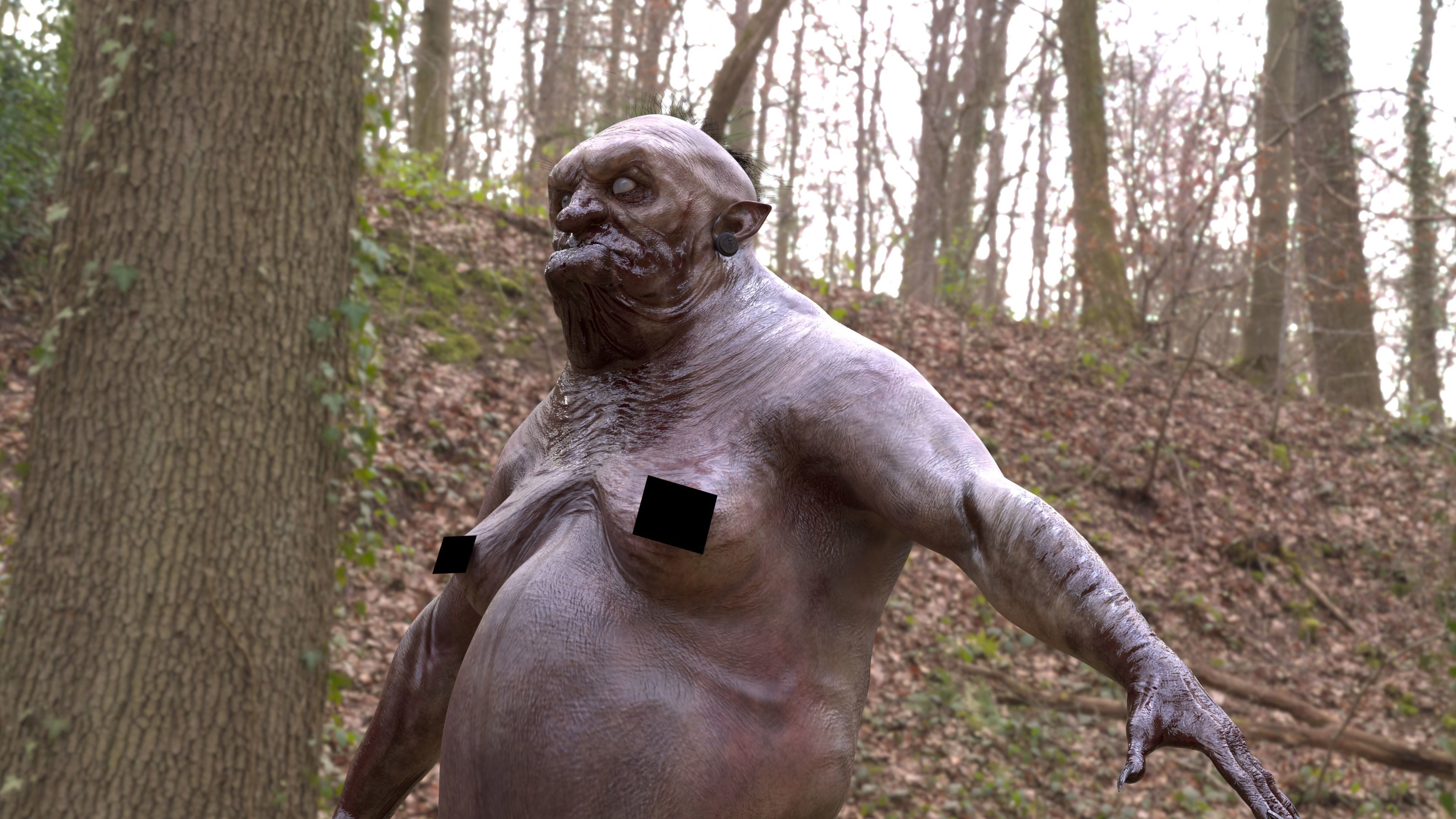 THE WITCH OF THE FOREST Low-poly 3D model_17