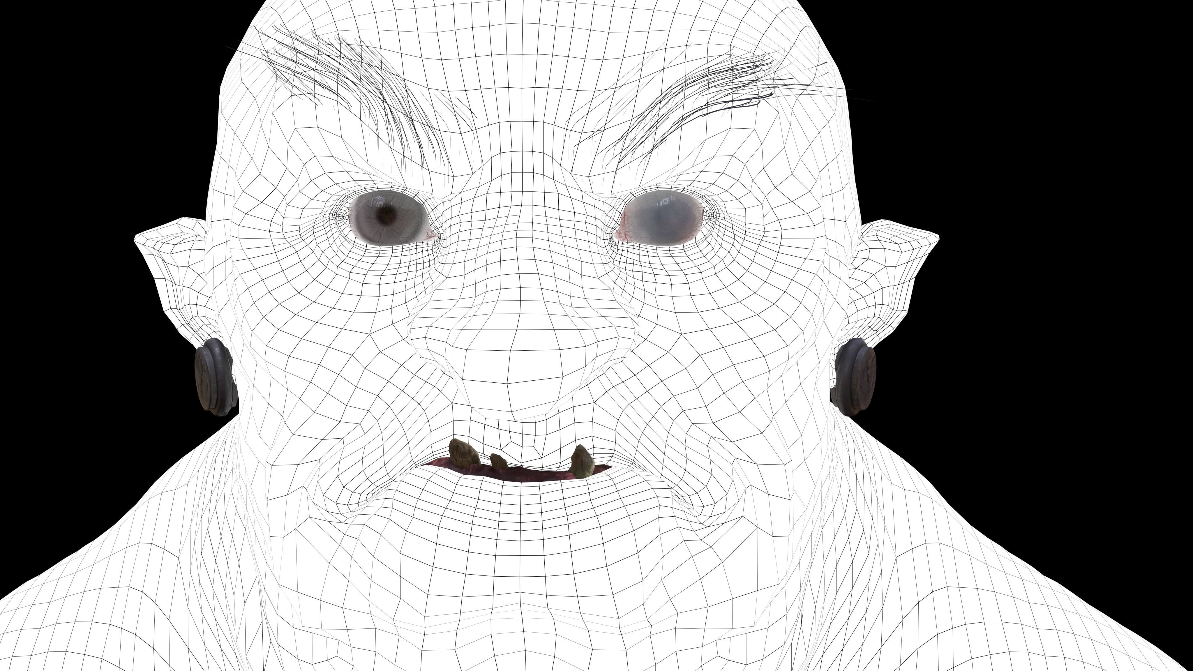 THE WITCH OF THE FOREST Low-poly 3D model_20