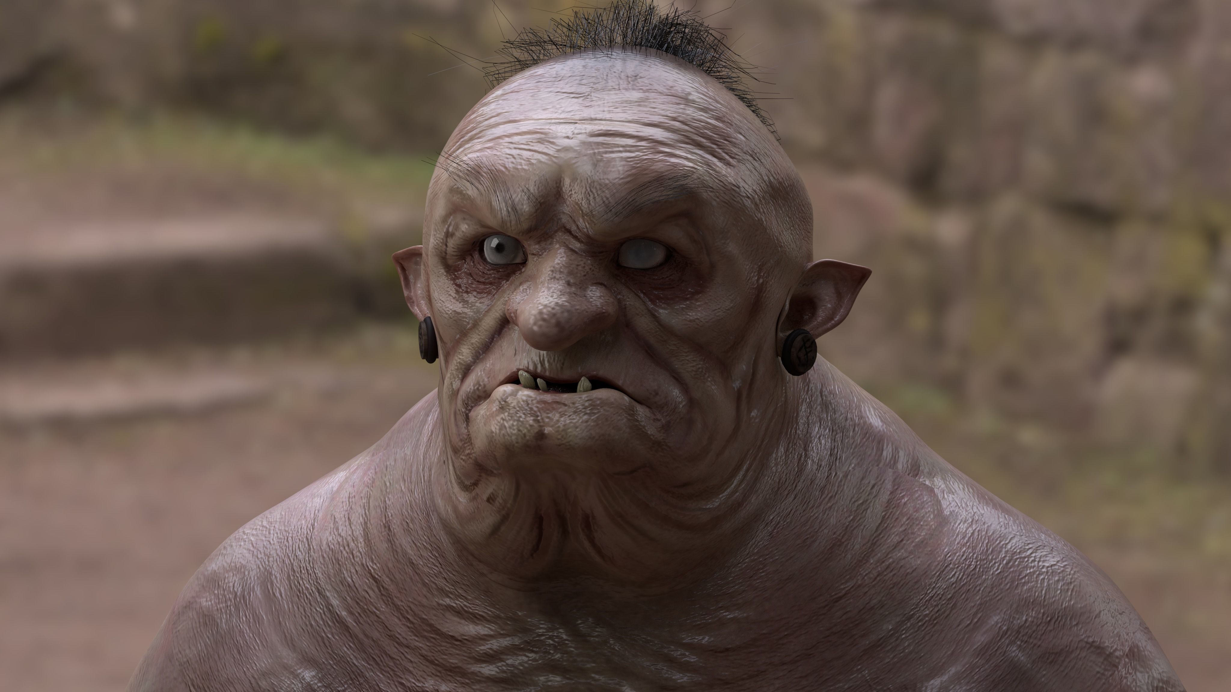 THE WITCH OF THE FOREST Low-poly 3D model_8