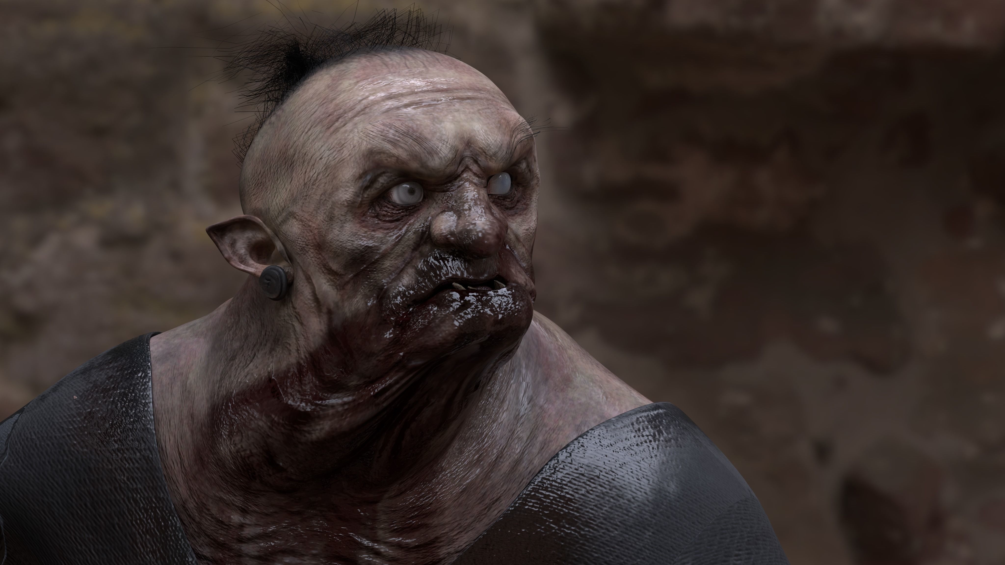 THE WITCH OF THE FOREST Low-poly 3D model_2