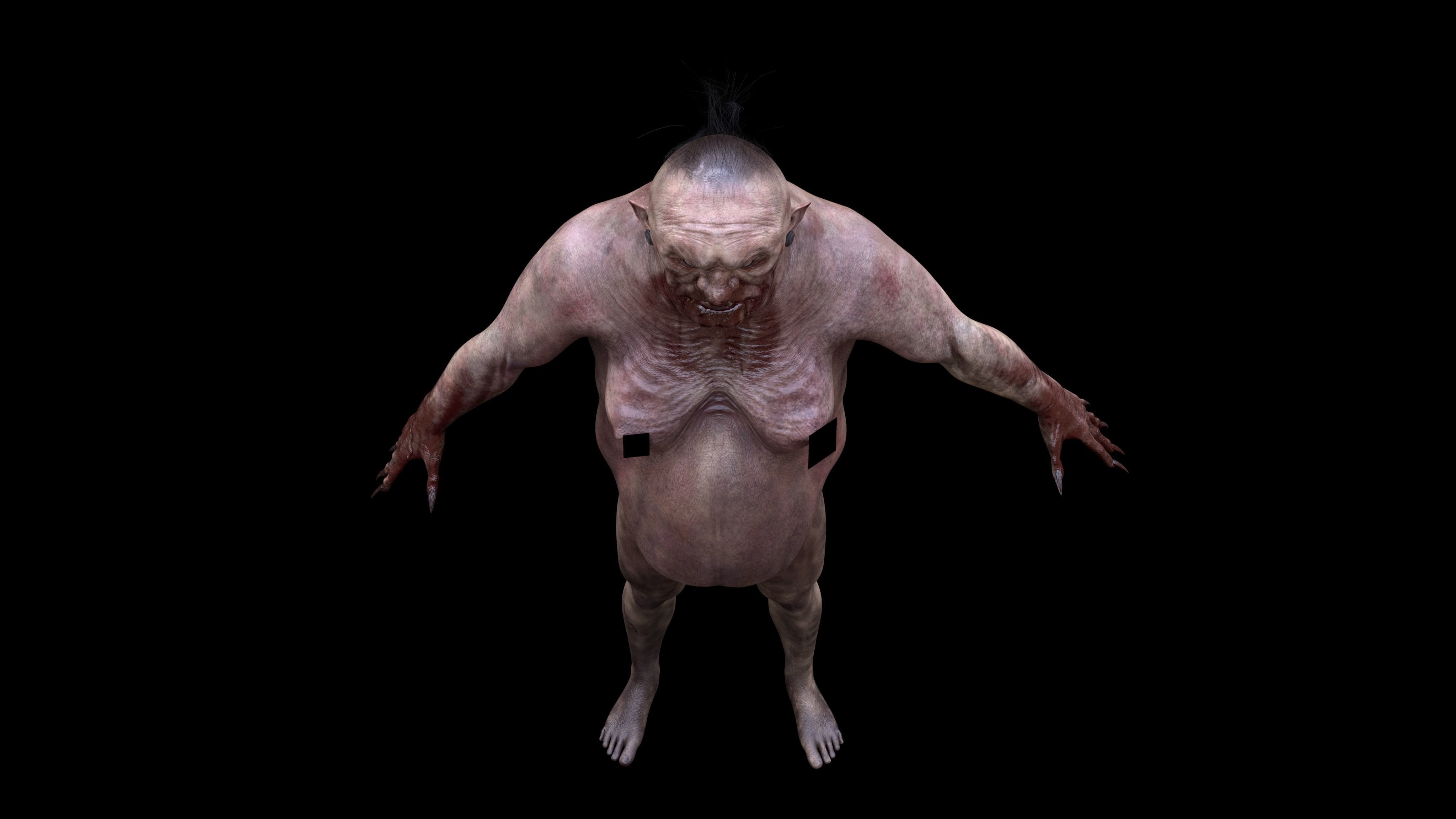 THE WITCH OF THE FOREST Low-poly 3D model_15