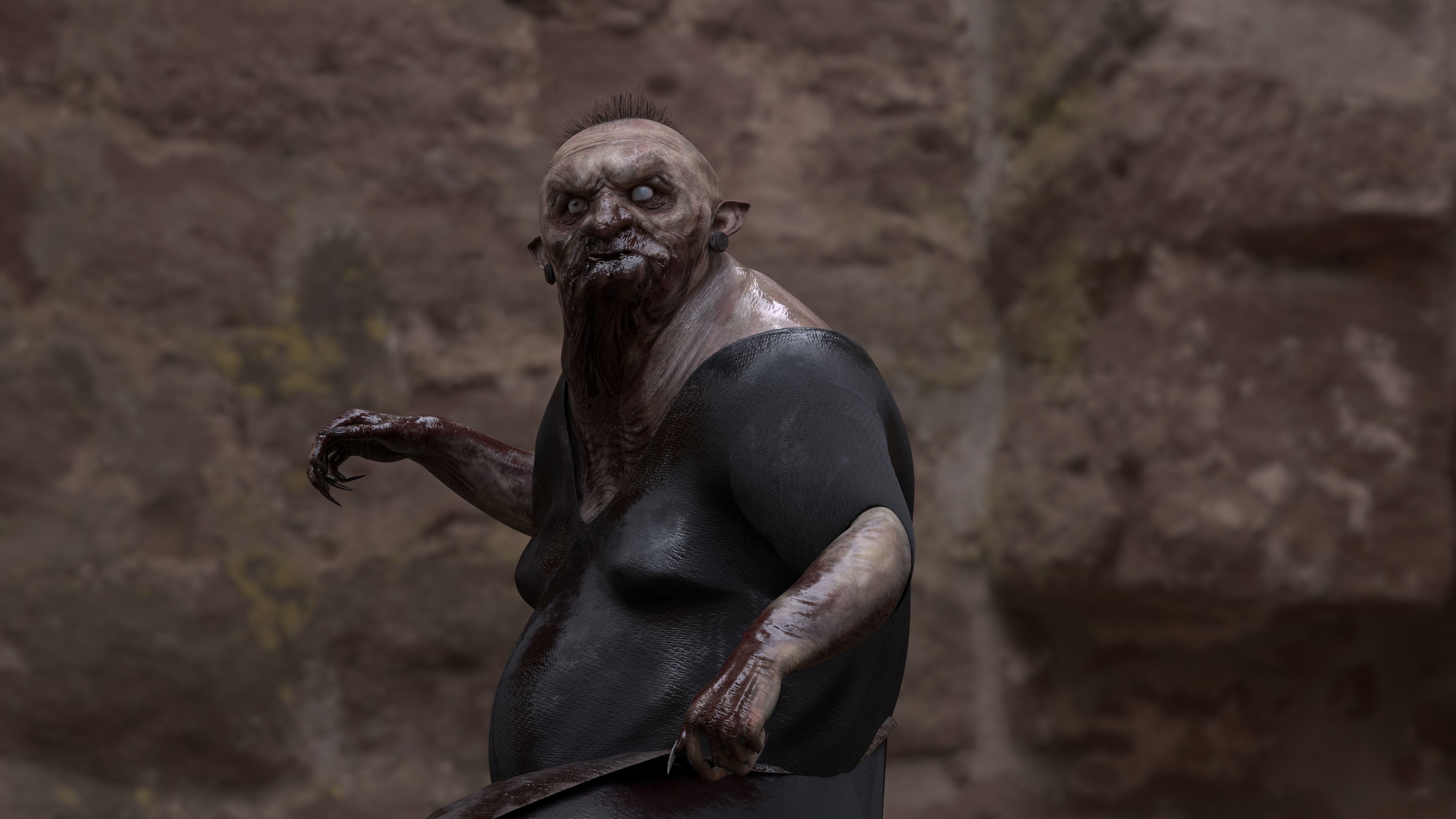 THE WITCH OF THE FOREST Low-poly 3D model_3