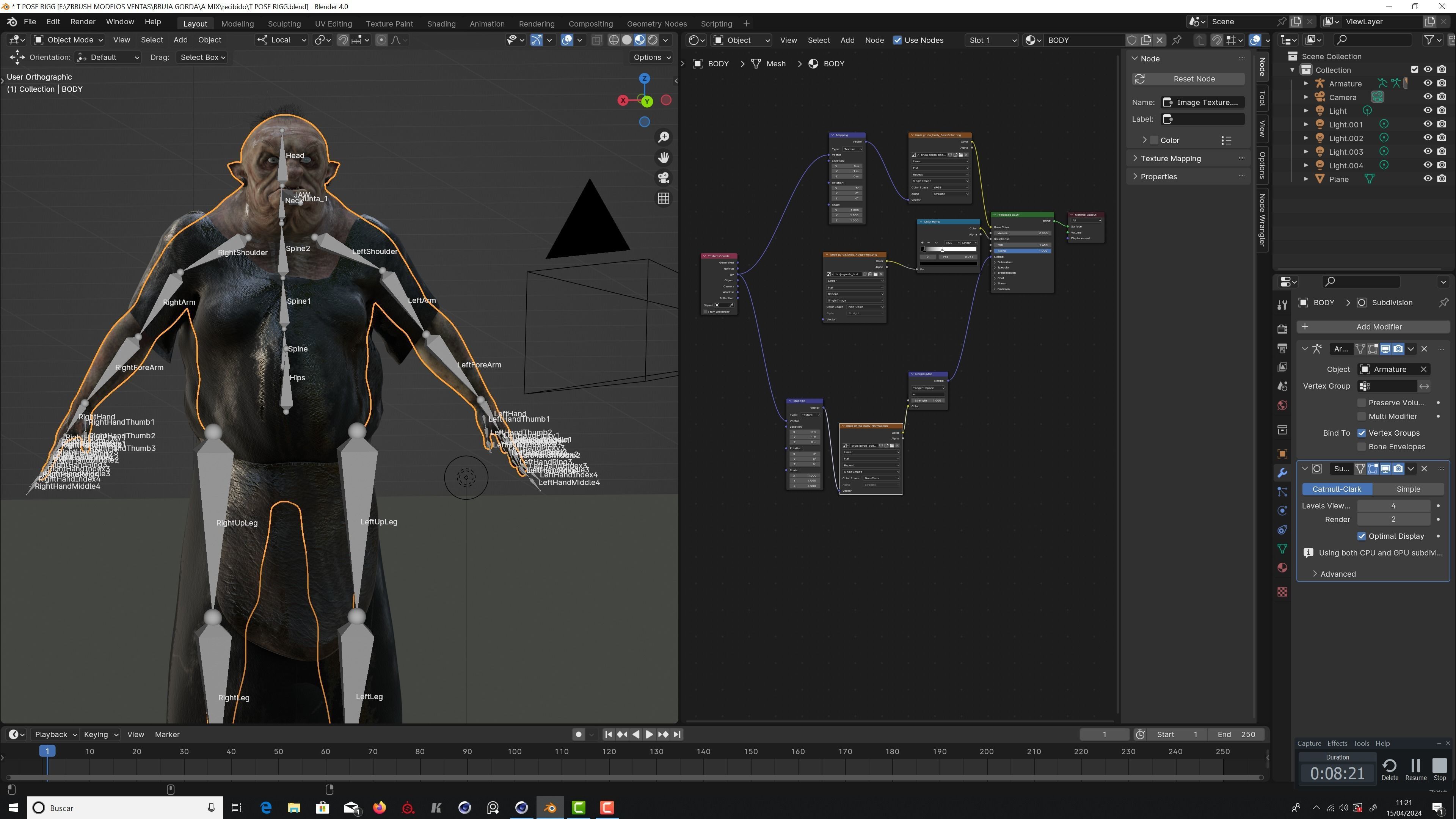 THE WITCH OF THE FOREST Low-poly 3D model_25