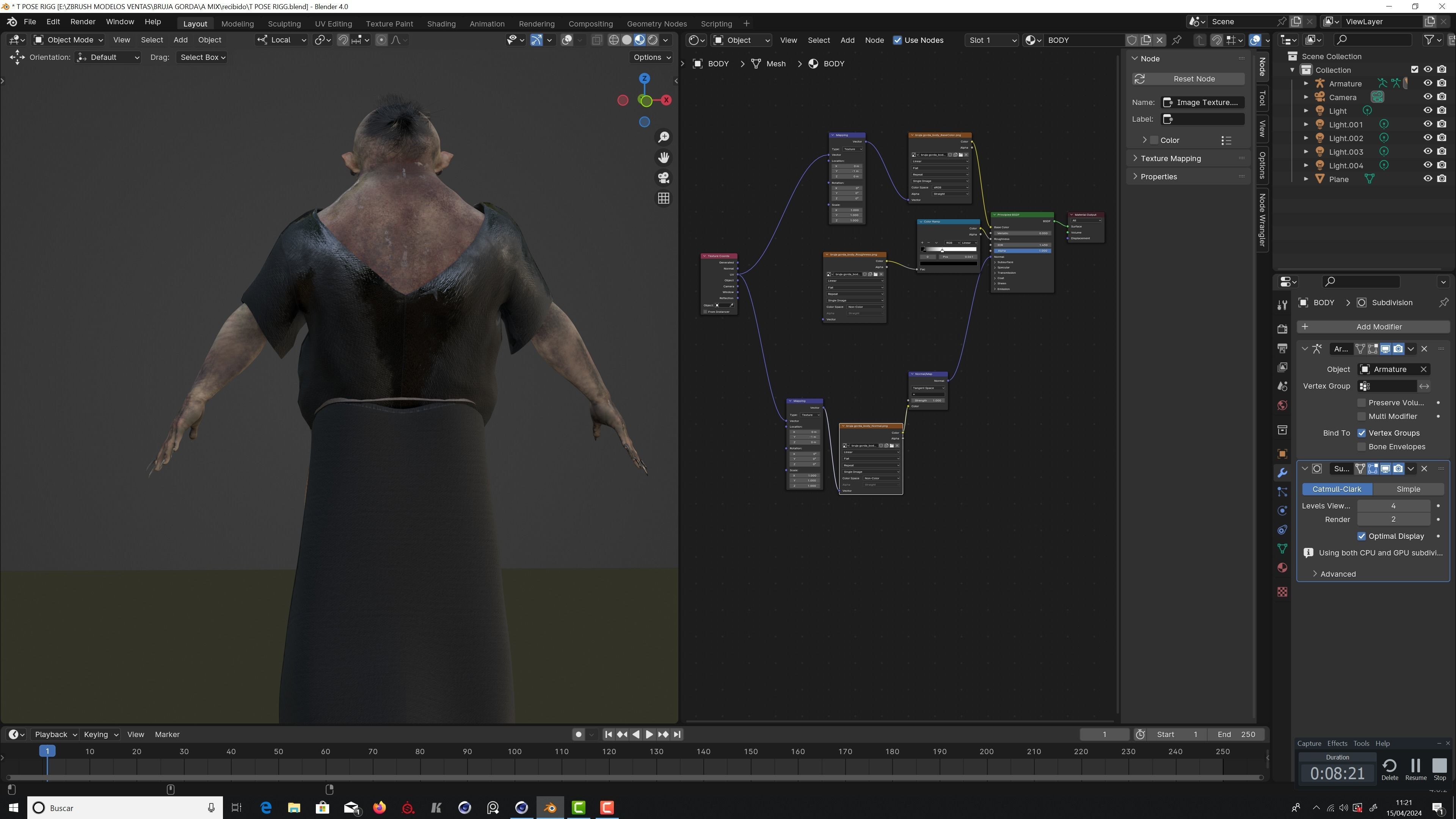 THE WITCH OF THE FOREST Low-poly 3D model_23