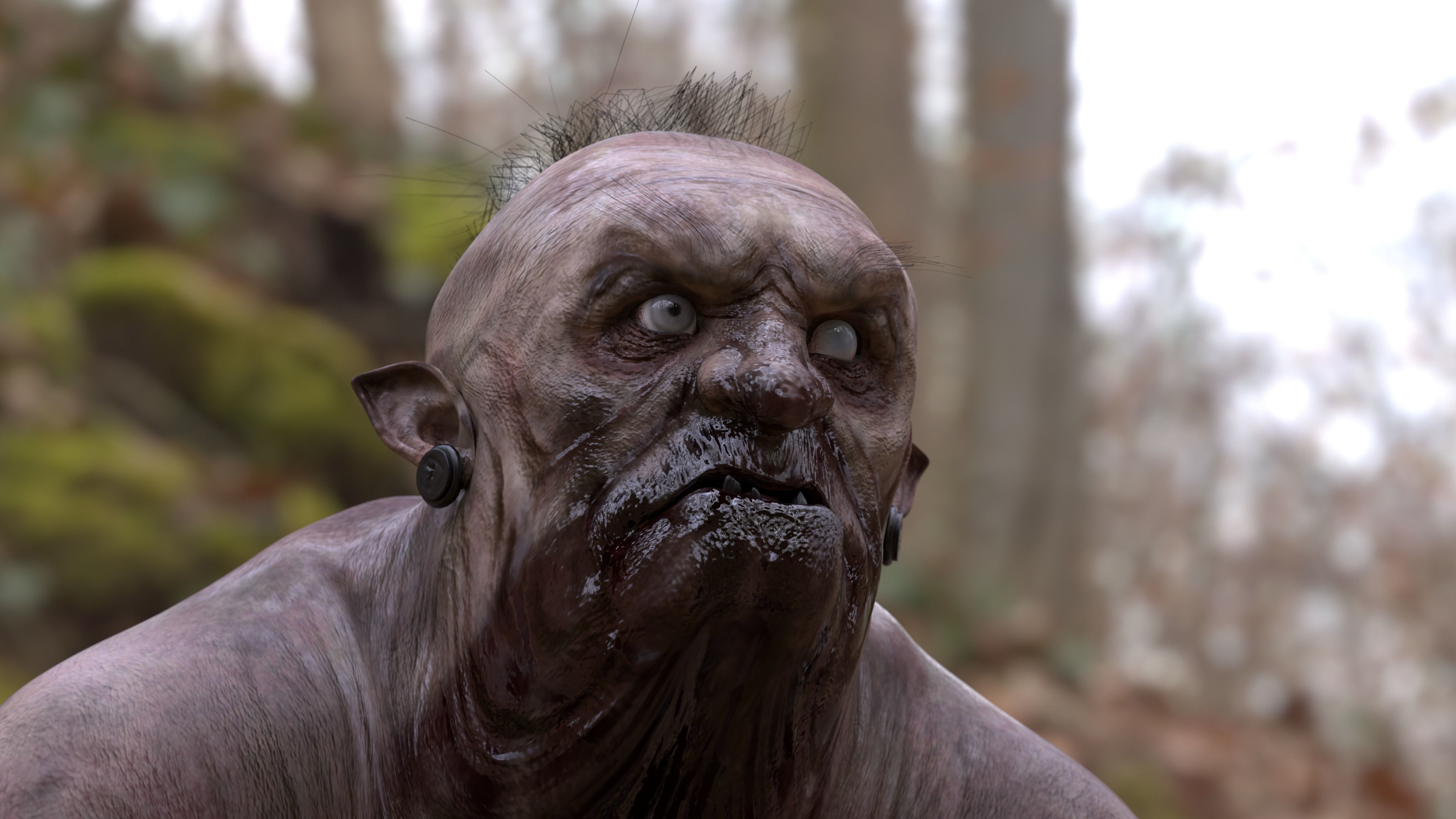 THE WITCH OF THE FOREST Low-poly 3D model_9