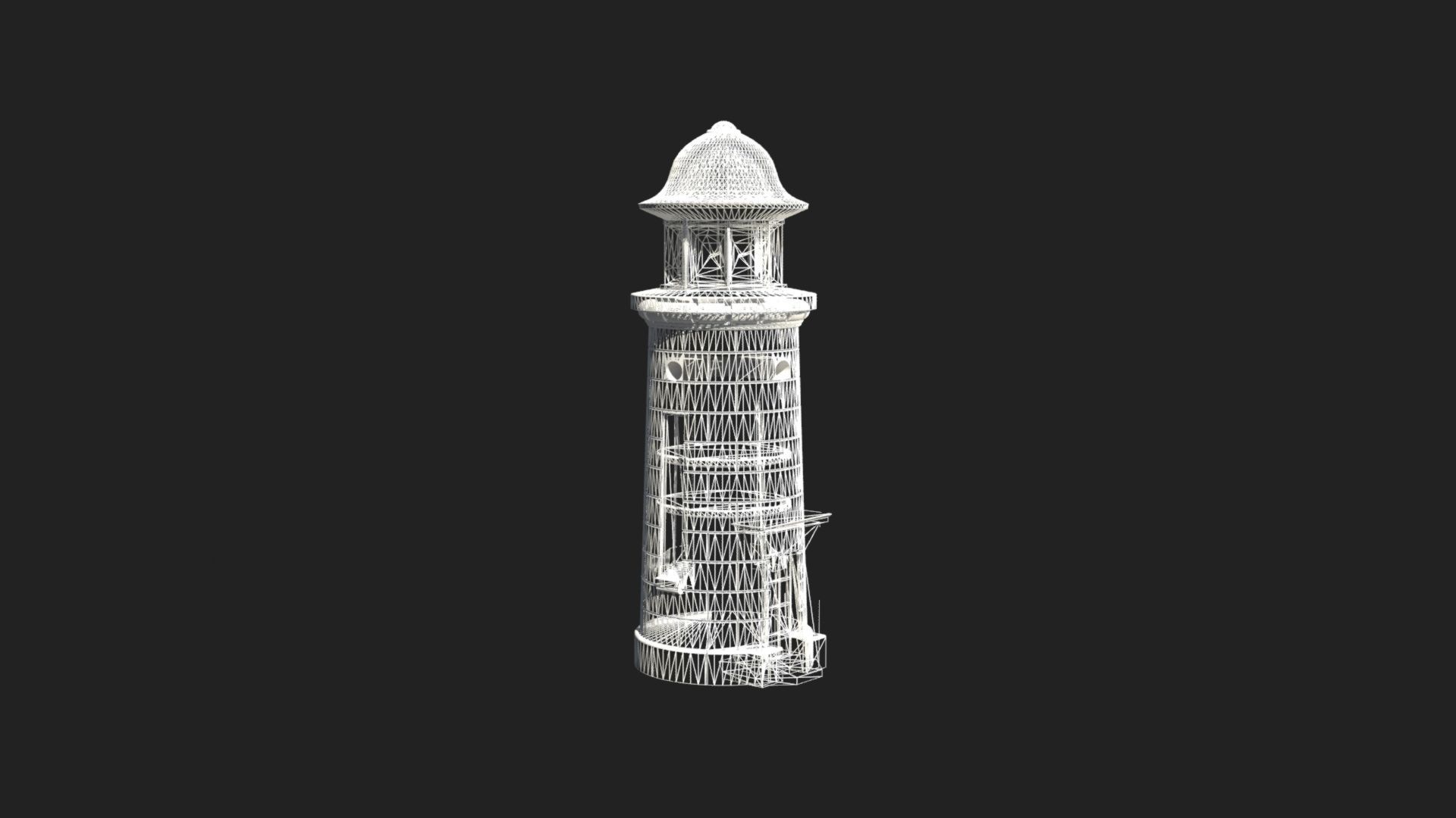Mangalia Old Lighthouse 3D print model_8
