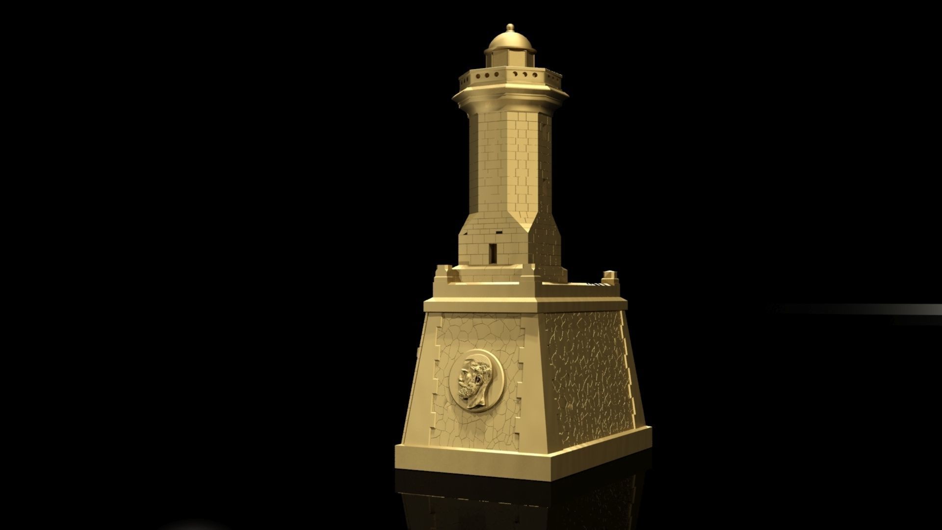 King Charles The First Lighthouse in Constanta 3D print model_1