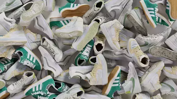 Shoes Collection Four Detailed 3D Scanned Models