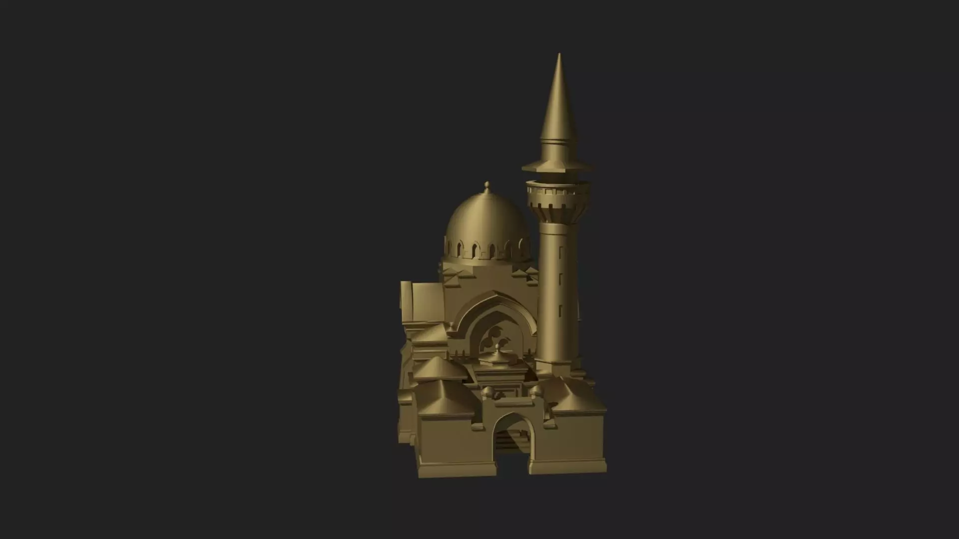 King Charles The First Mosque in Constanta 3D print model_0