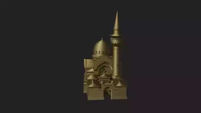 King Charles The First Mosque in Constanta 3D print model