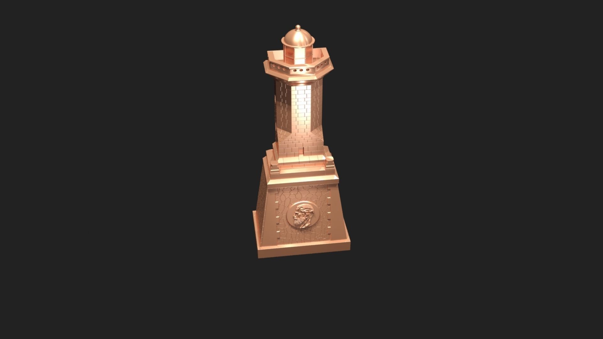 King Charles Lighthouse - Decorative magnet 3D print model_2