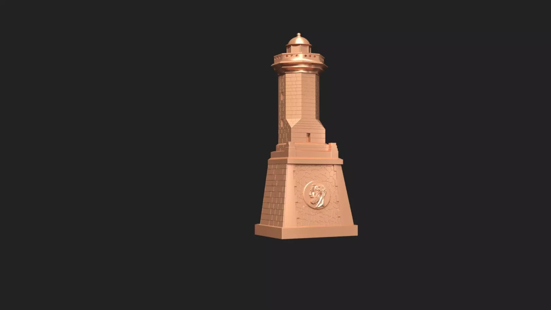 King Charles Lighthouse - Decorative magnet 3D print model_0