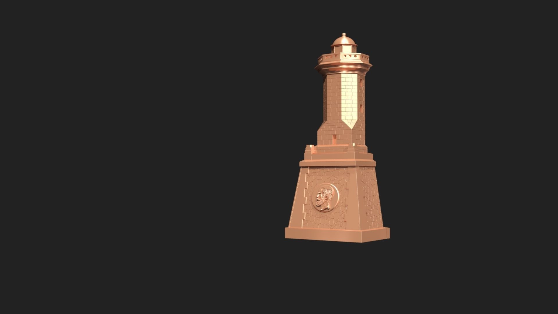 King Charles Lighthouse - Decorative magnet 3D print model_1