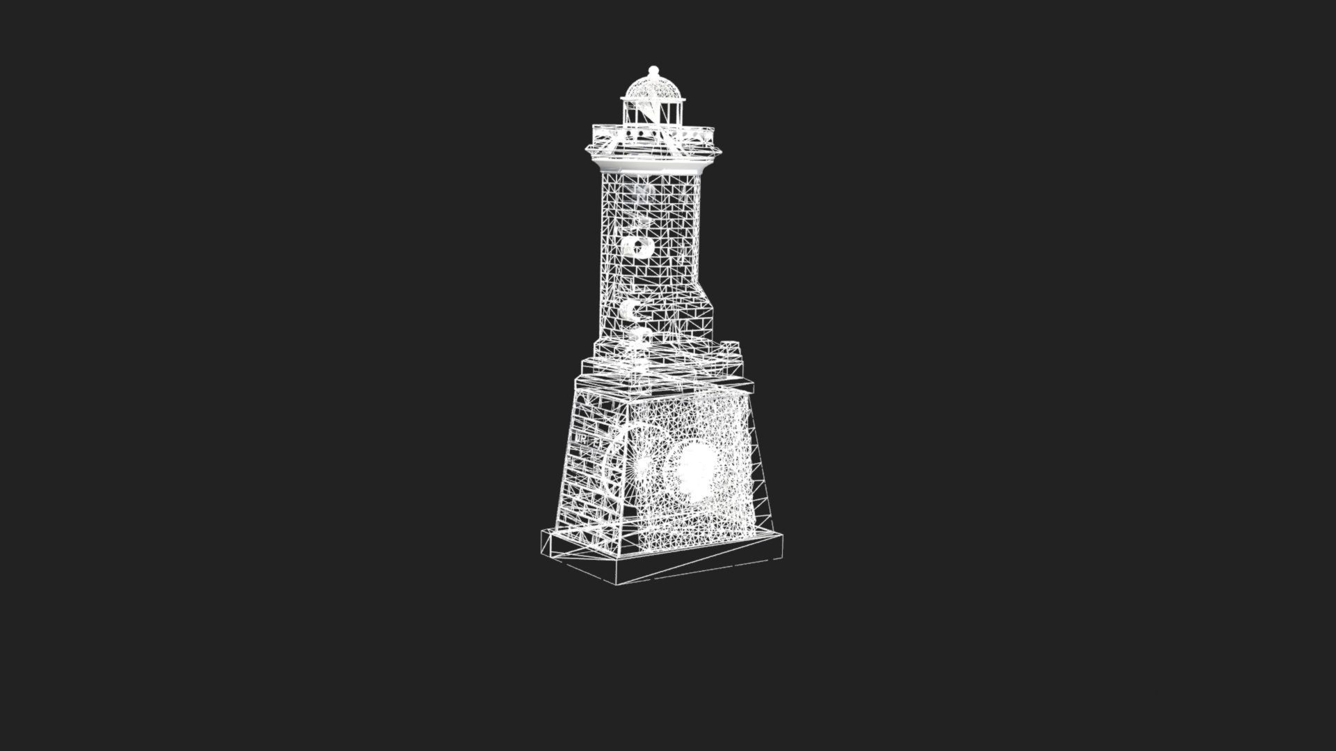King Charles Lighthouse - Decorative magnet 3D print model_6
