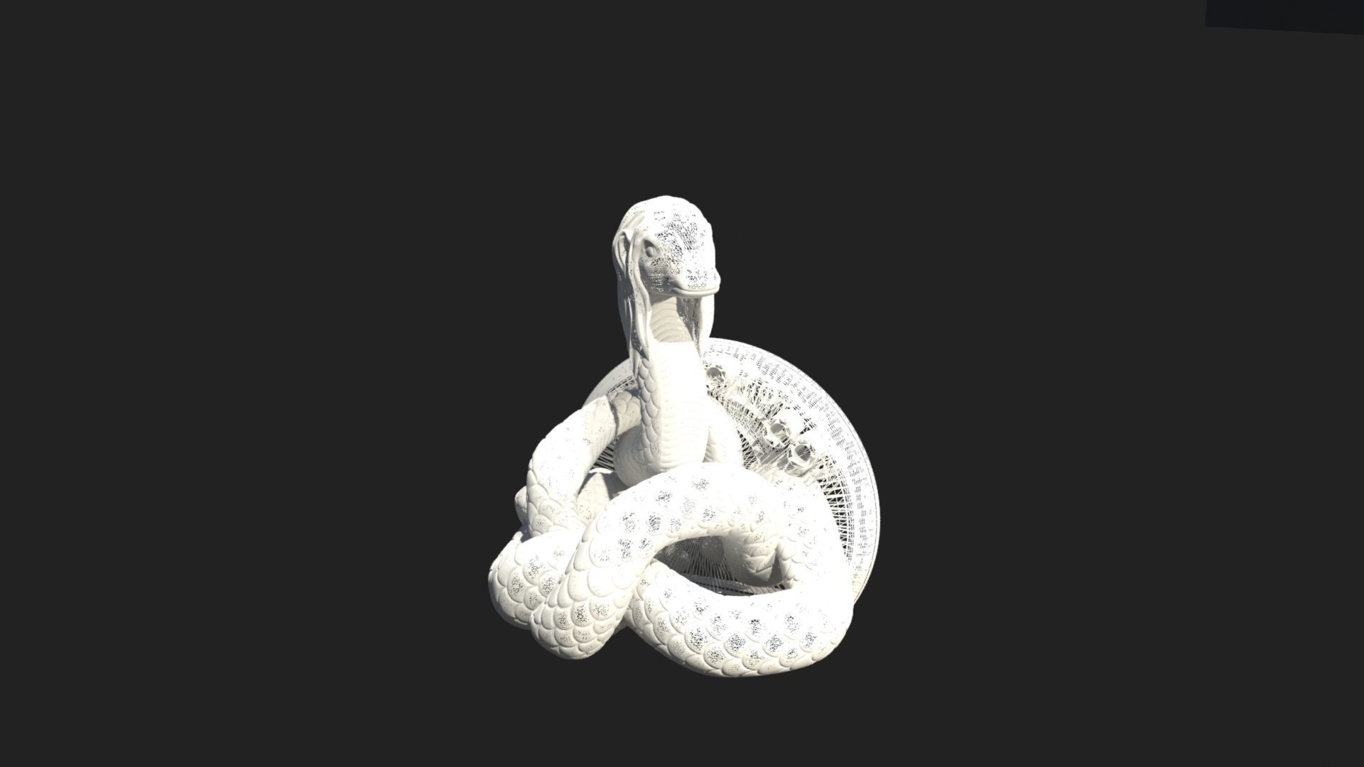 Glykon- Decorative Magnet 3D print model_1