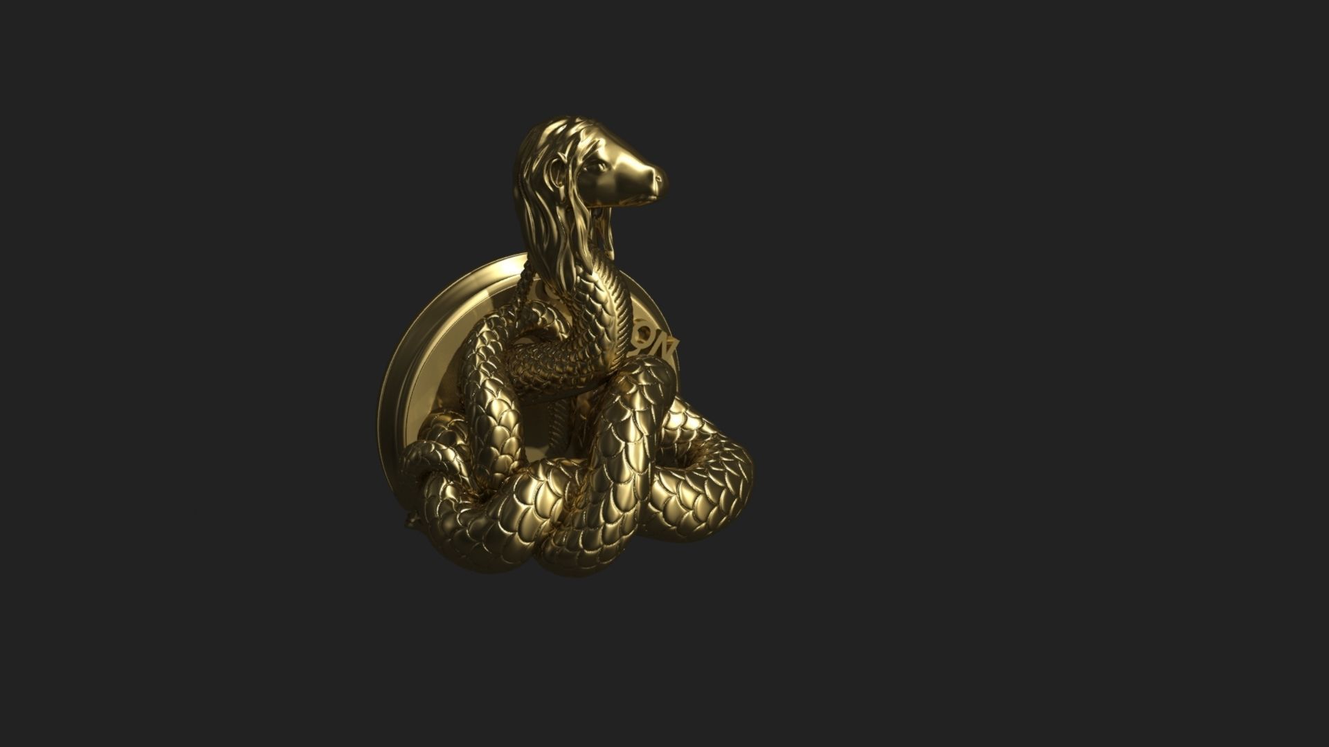 Glykon- Decorative Magnet 3D print model_4