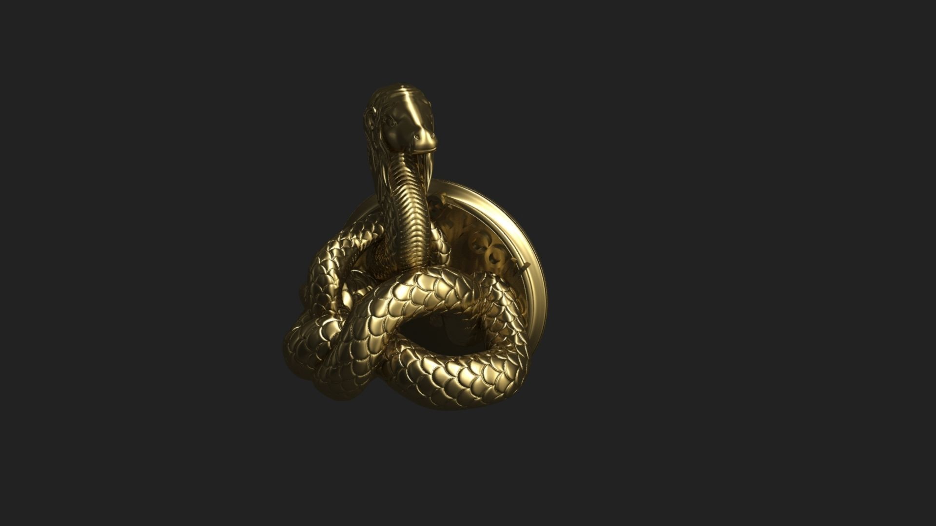 Glykon- Decorative Magnet 3D print model_3