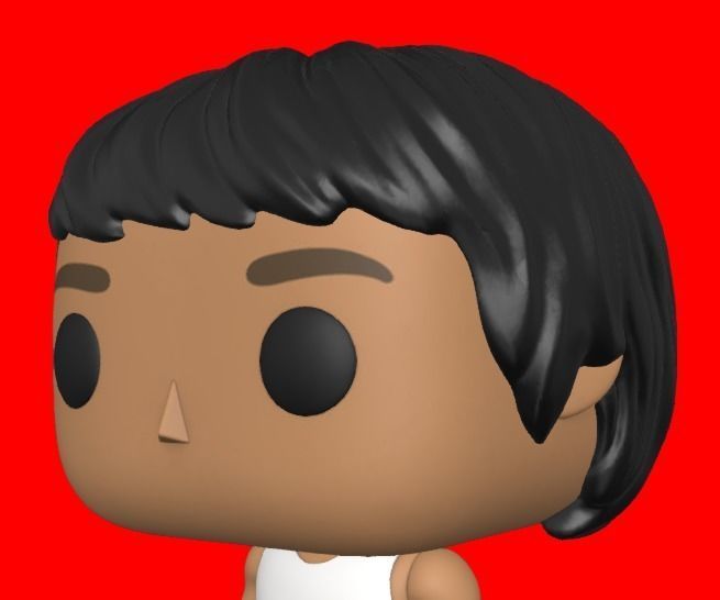 CUSTOM FUNKO POP - HAIR 17 3D print model_1