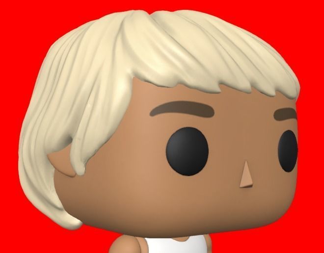 CUSTOM FUNKO POP - HAIR 17 3D print model_3