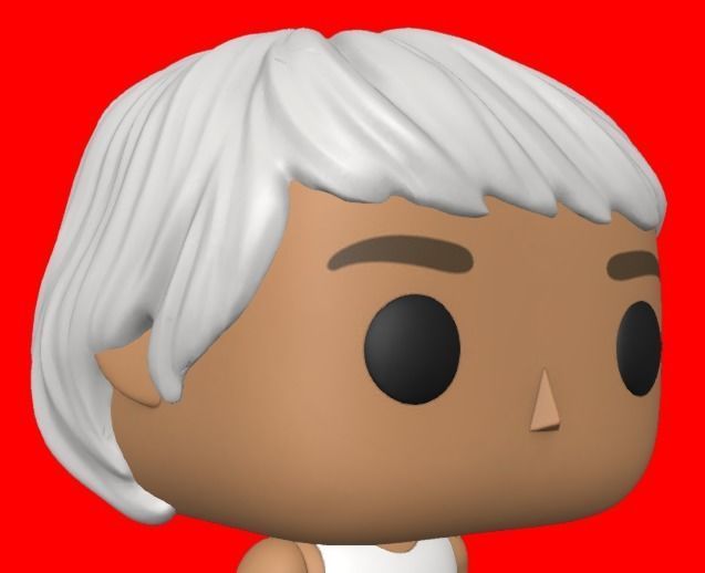 CUSTOM FUNKO POP - HAIR 17 3D print model_4