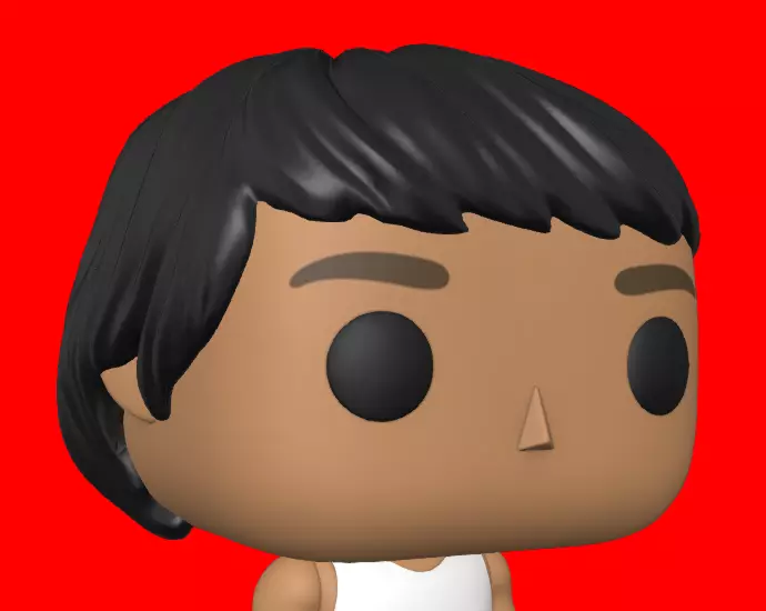 CUSTOM FUNKO POP - HAIR 17 3D print model_0
